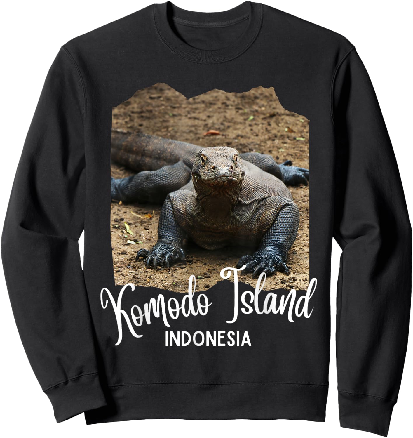 Komodo Island Indonesia Souvenir / Komodo Dragon Sweatshirt - Sweatshirt | Black