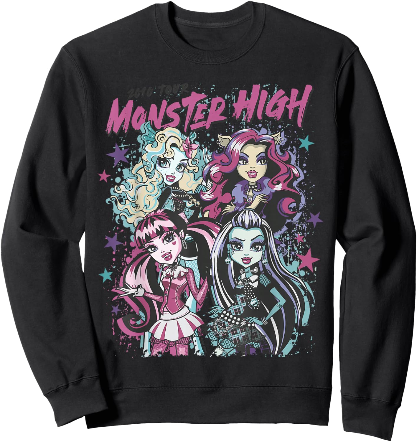 Graduates of Monster High - Draculaura Frankie Lagoona Clawdeen Sweatshirt - Sweatshirt | Black