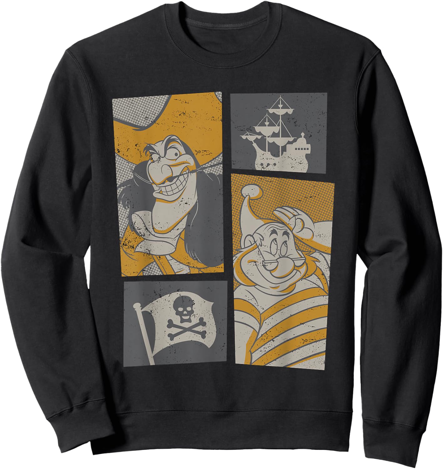 Disney Peter Pan Captain Hook and SMEE Sweatshirt - Sweatshirt | Black