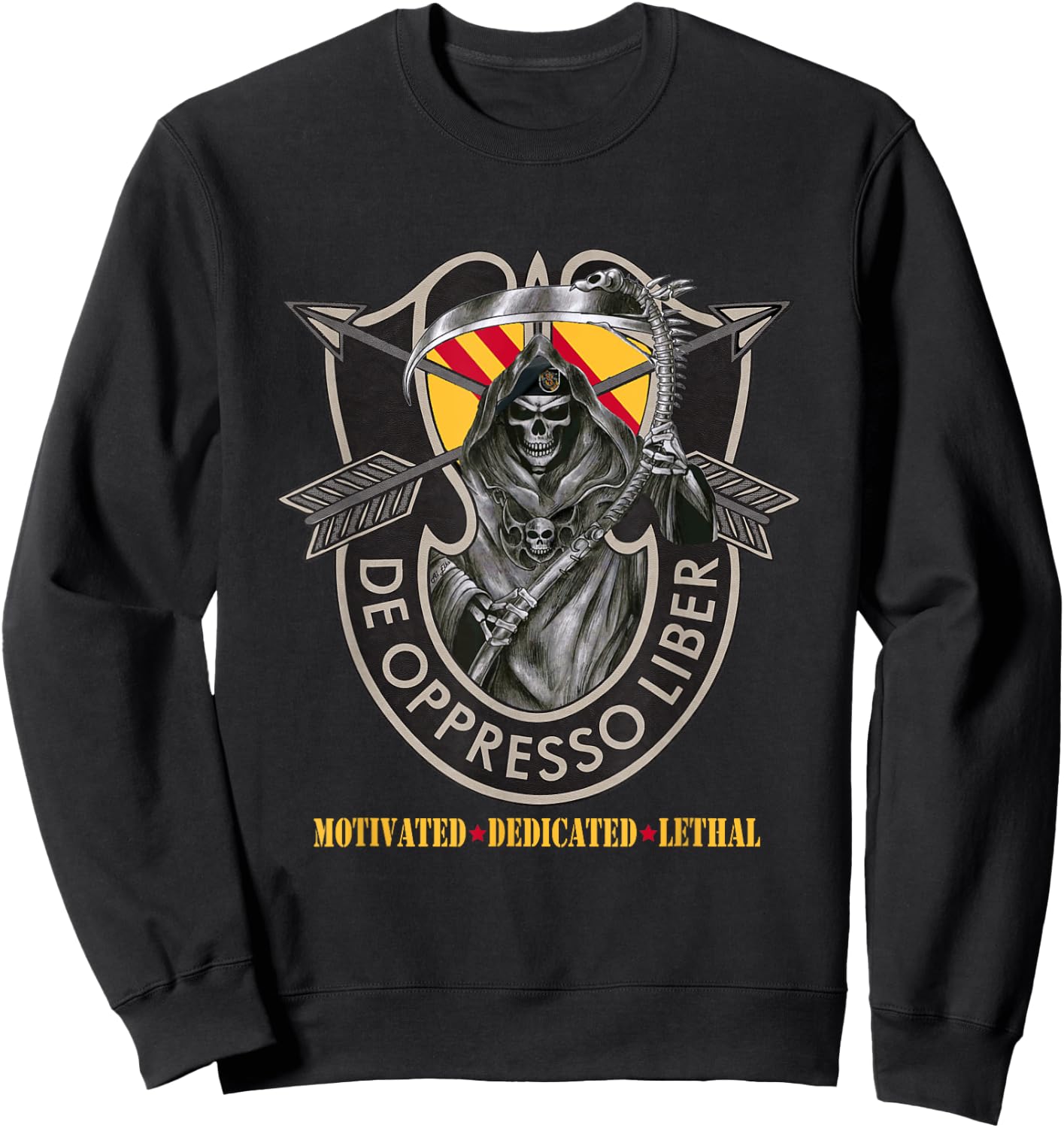 5th Special Forces Group (5th SFG) Shirt - De Oppresso Liber Sweatshirt - Sweatshirt | Black