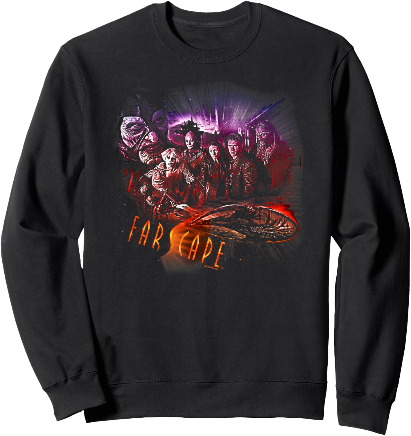Farscape Graphic Collage Sweatshirt - Sweatshirt | Black