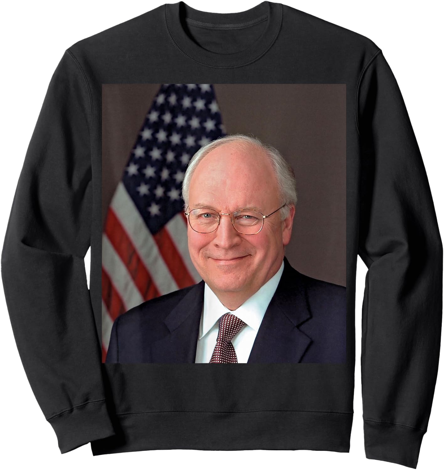 Dick Cheney American Flag Men Sweatshirt - Sweatshirt | Black