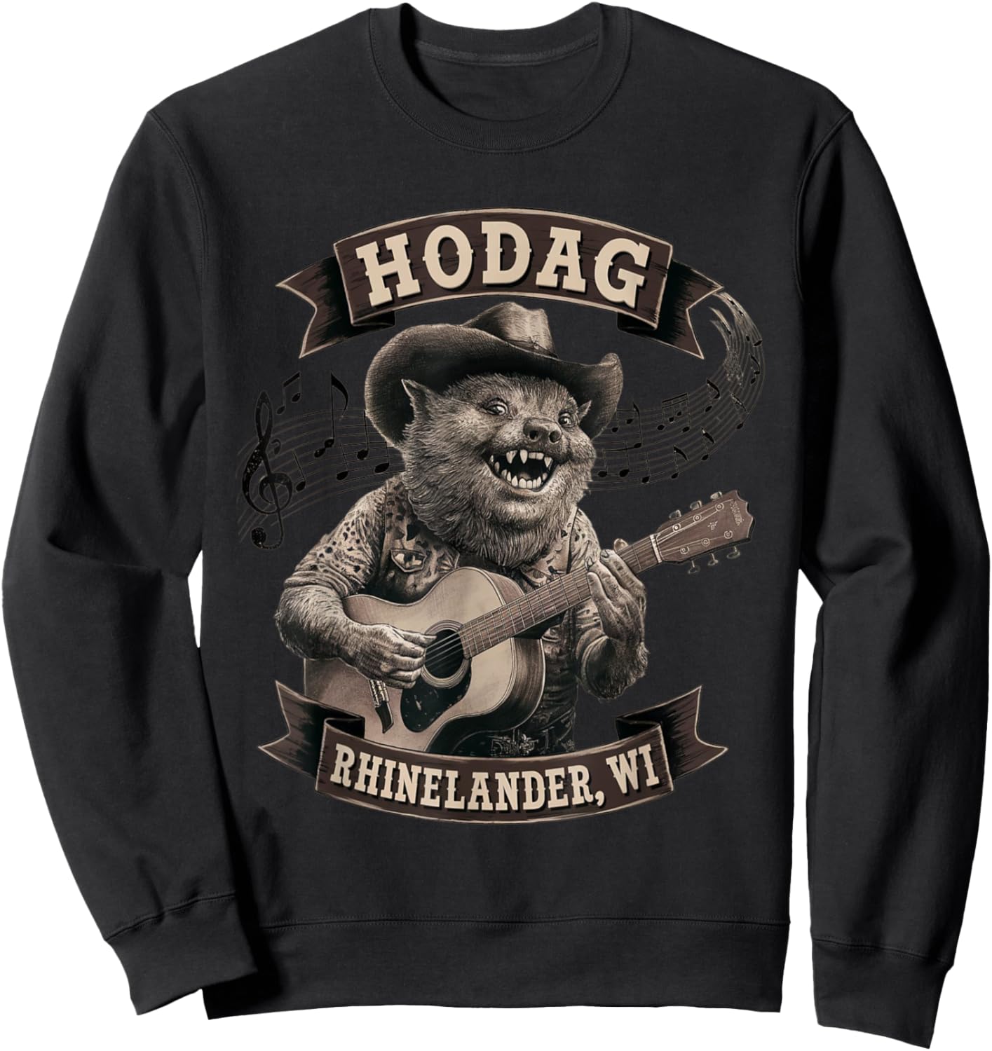 Hodag Rhinelander, WI Country Fest Creature Sweatshirt - Sweatshirt | Black
