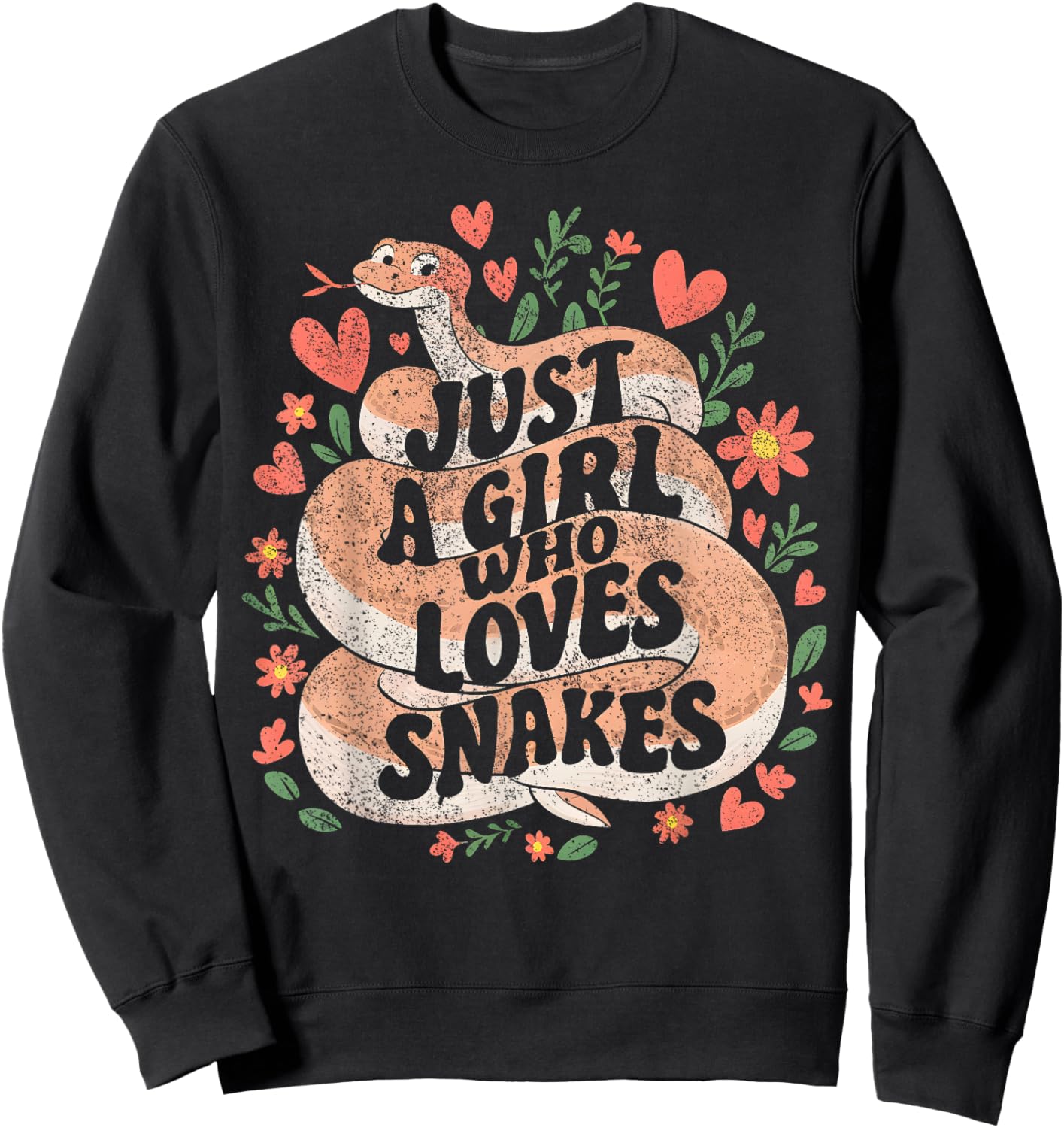 Just A Girl Who Loves Snakes Sweatshirt - Sweatshirt | Black