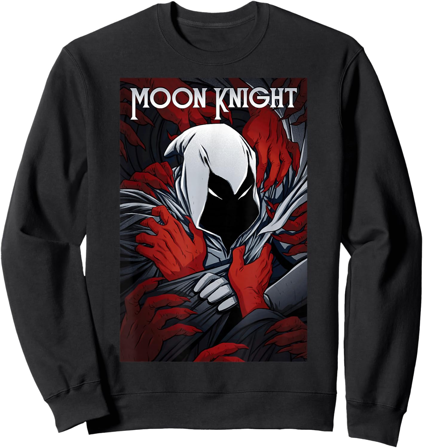 Marvel Moon Knight Choked Comic Cover Sweatshirt - Sweatshirt | Black