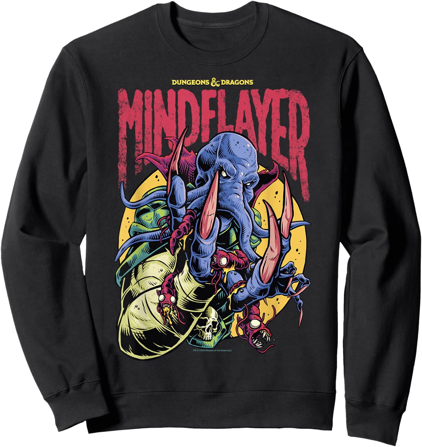 Dungeons & Dragons Mindflayer Logo Sweatshirt - Sweatshirt | Black