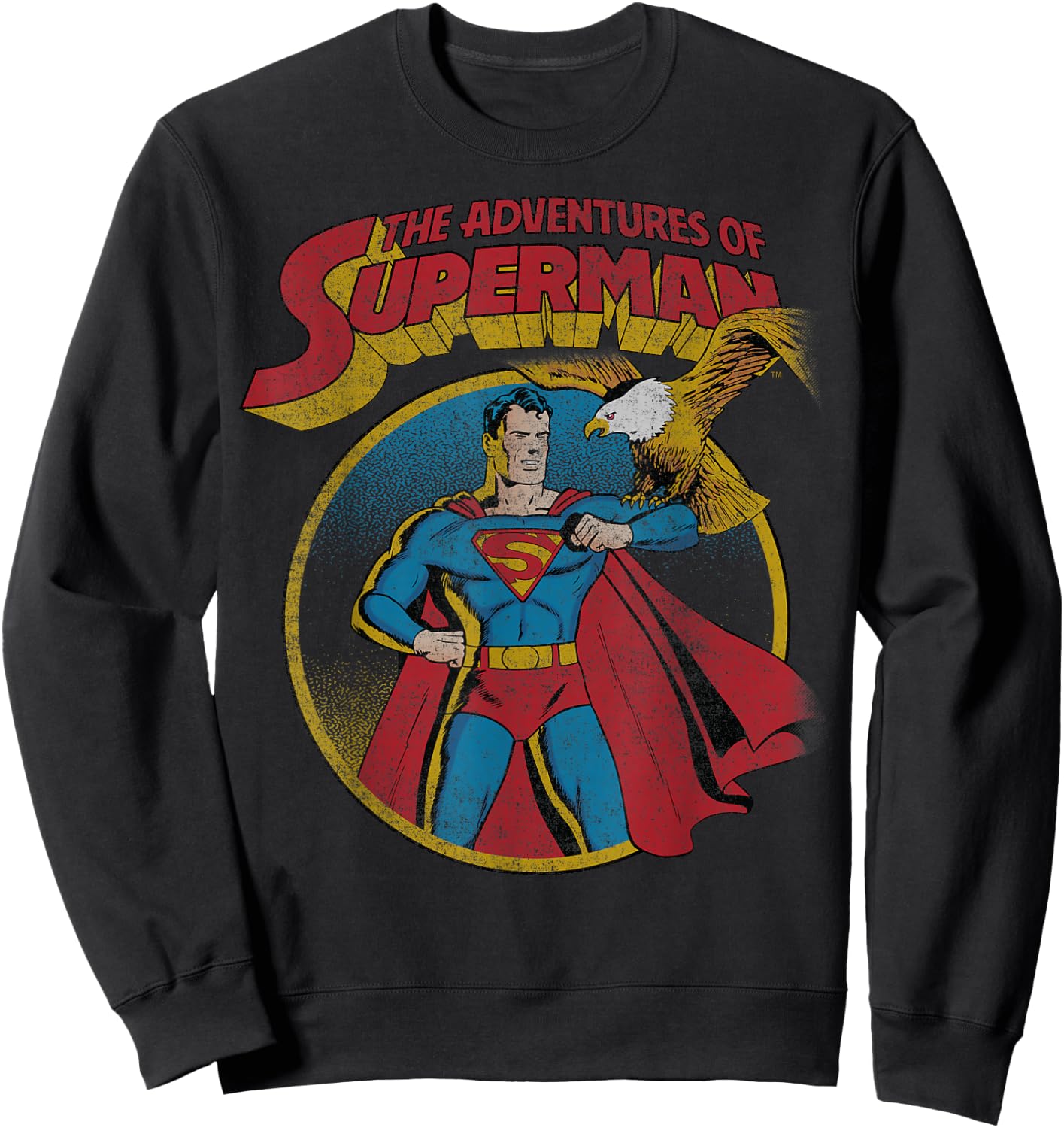 DC Comics Superman With Eagle Sweatshirt - Sweatshirt | Black