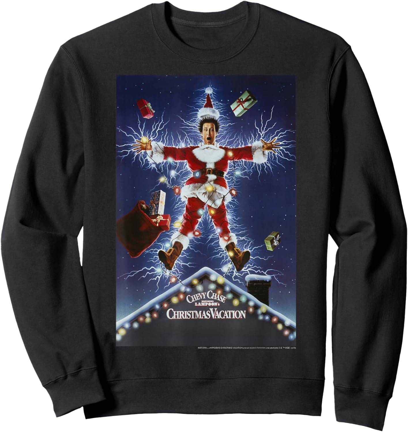 National Lampoon's Christmas Vacation Classic Movie Poster Sweatshirt - Sweatshirt | Black