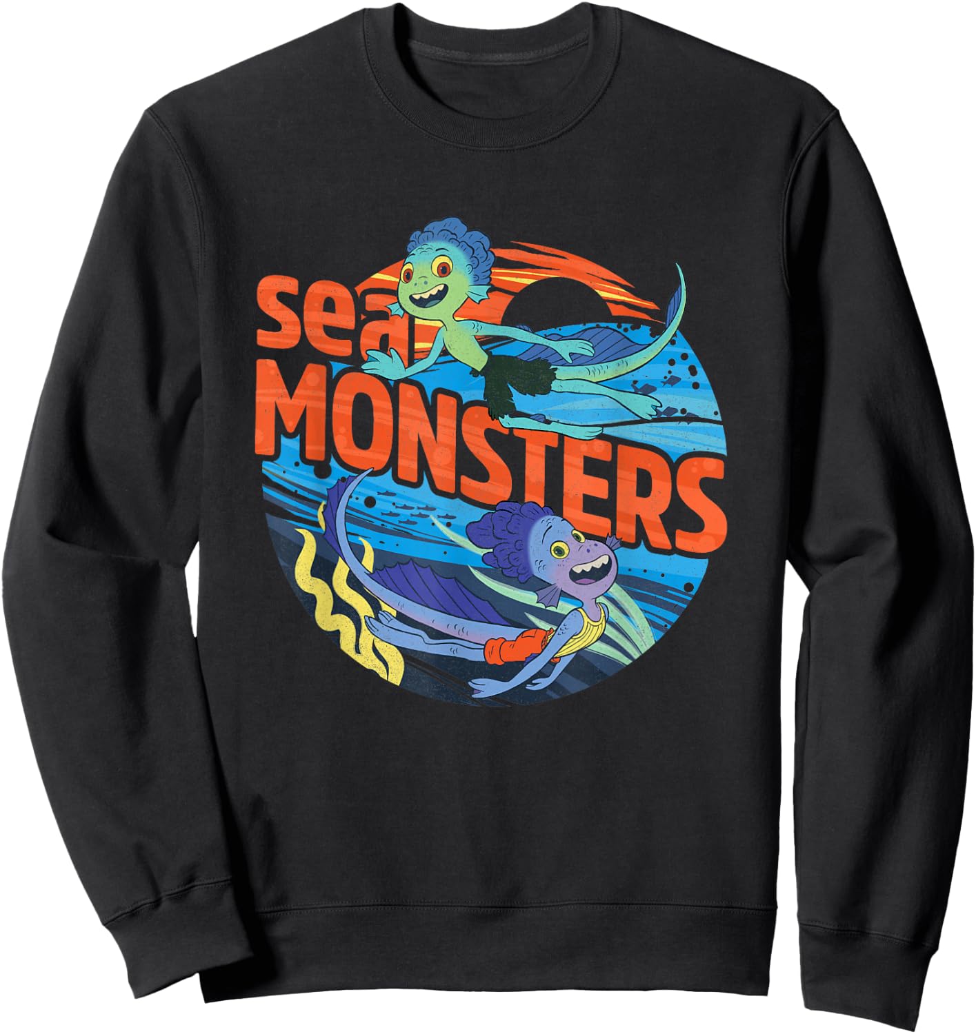 Disney Pixar Luca & Alberto Sea Monsters Sweatshirt - Sweatshirt | Black