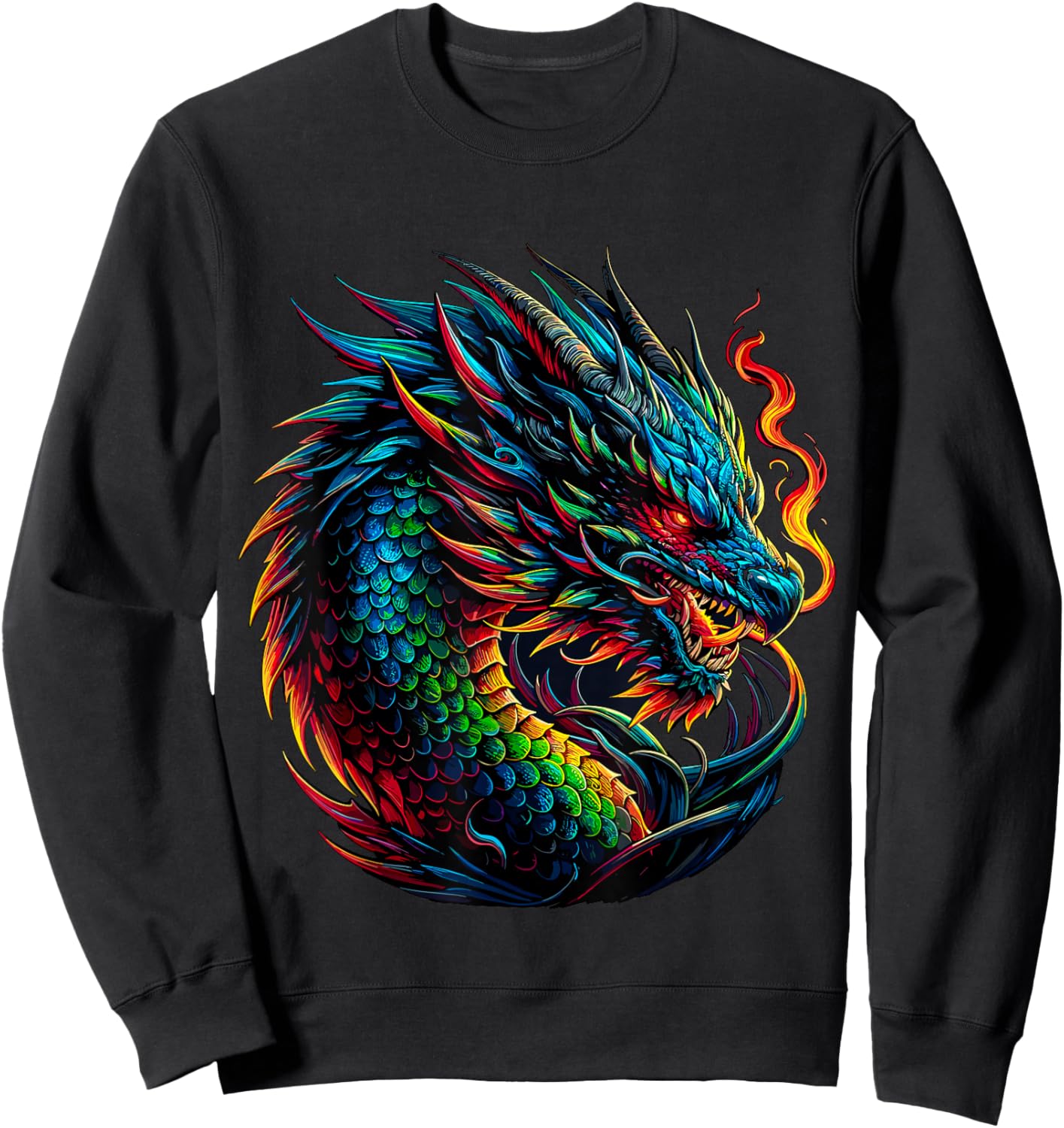 Fantasy Dragon Sweatshirt - Sweatshirt | Black
