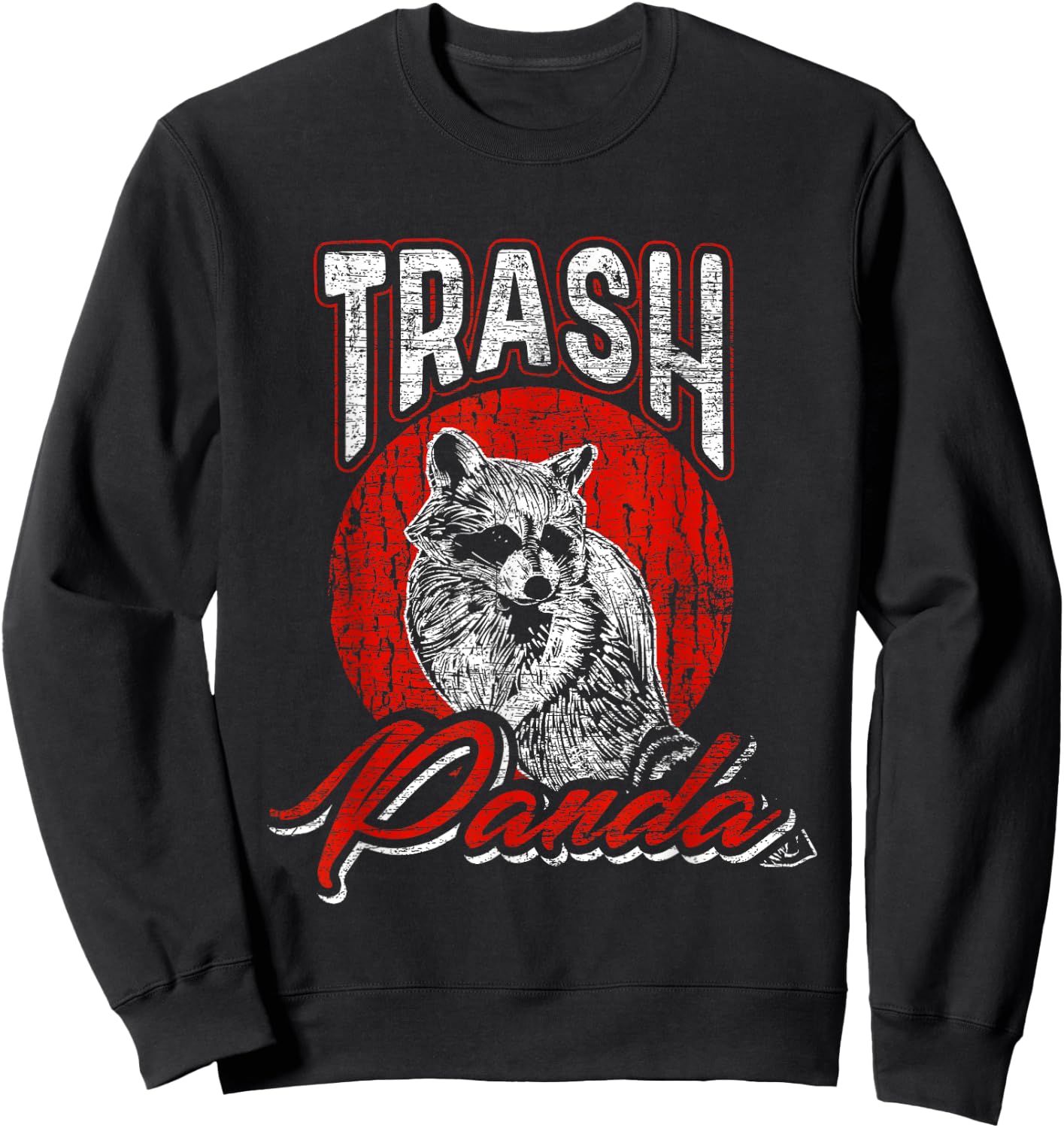 Trash Panda Raccoon Sweatshirt - Sweatshirt | Black