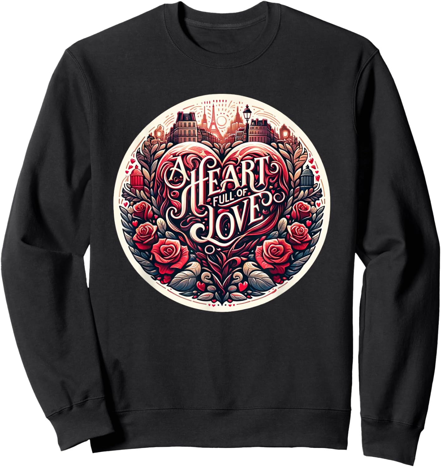 A Heart Full Of Love French Revolution Les Mis Sweatshirt - Sweatshirt | Black