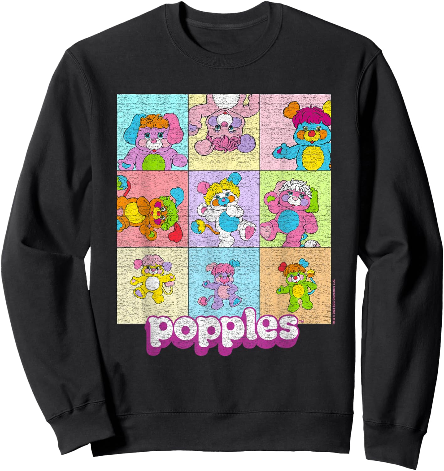 Popples Popple Squares Sweatshirt - Sweatshirt | Black
