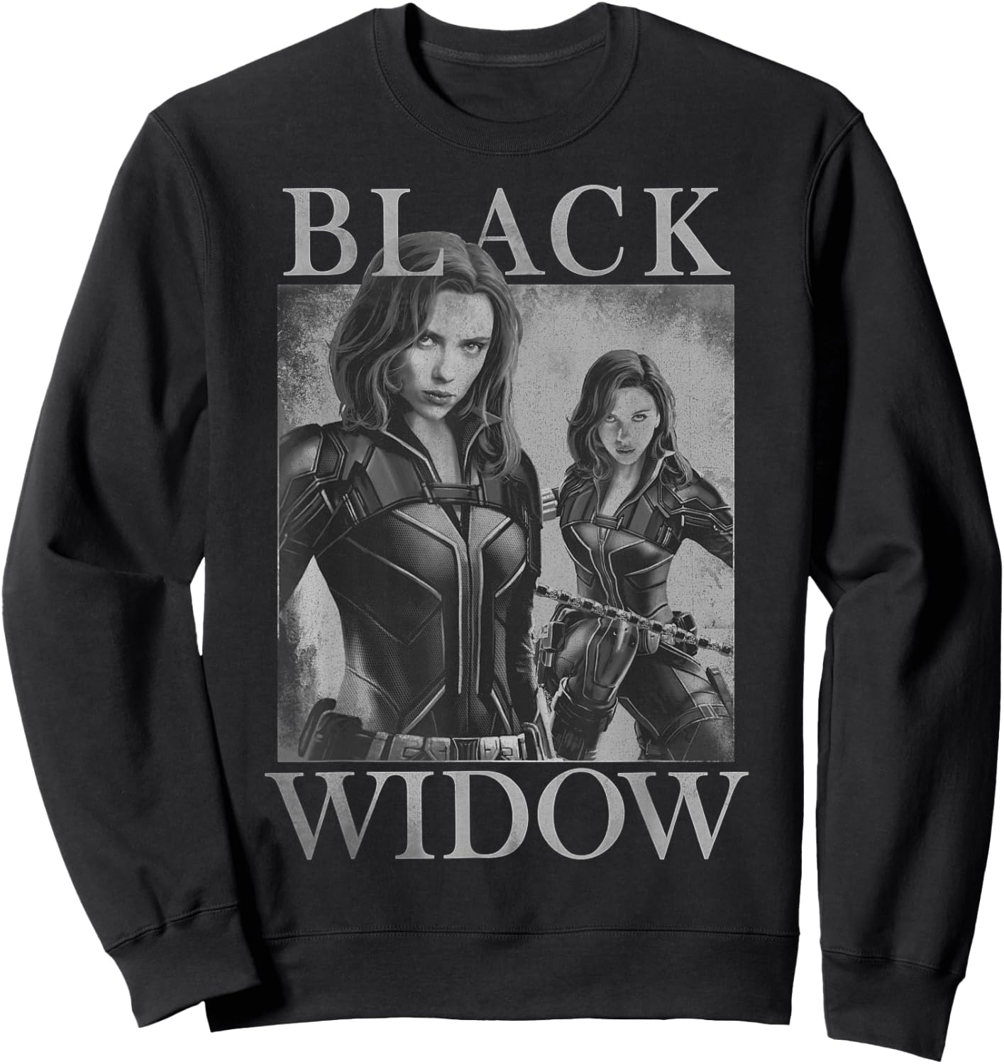 Marvel Black Widow Double Portrait Sweatshirt - Sweatshirt | Black