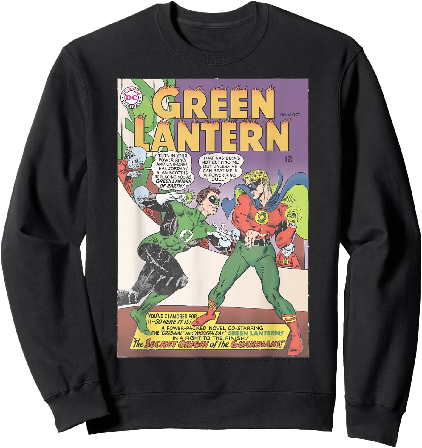 DC Comics The Green Lantern Comic Cover Sweatshirt - Sweatshirt | Black