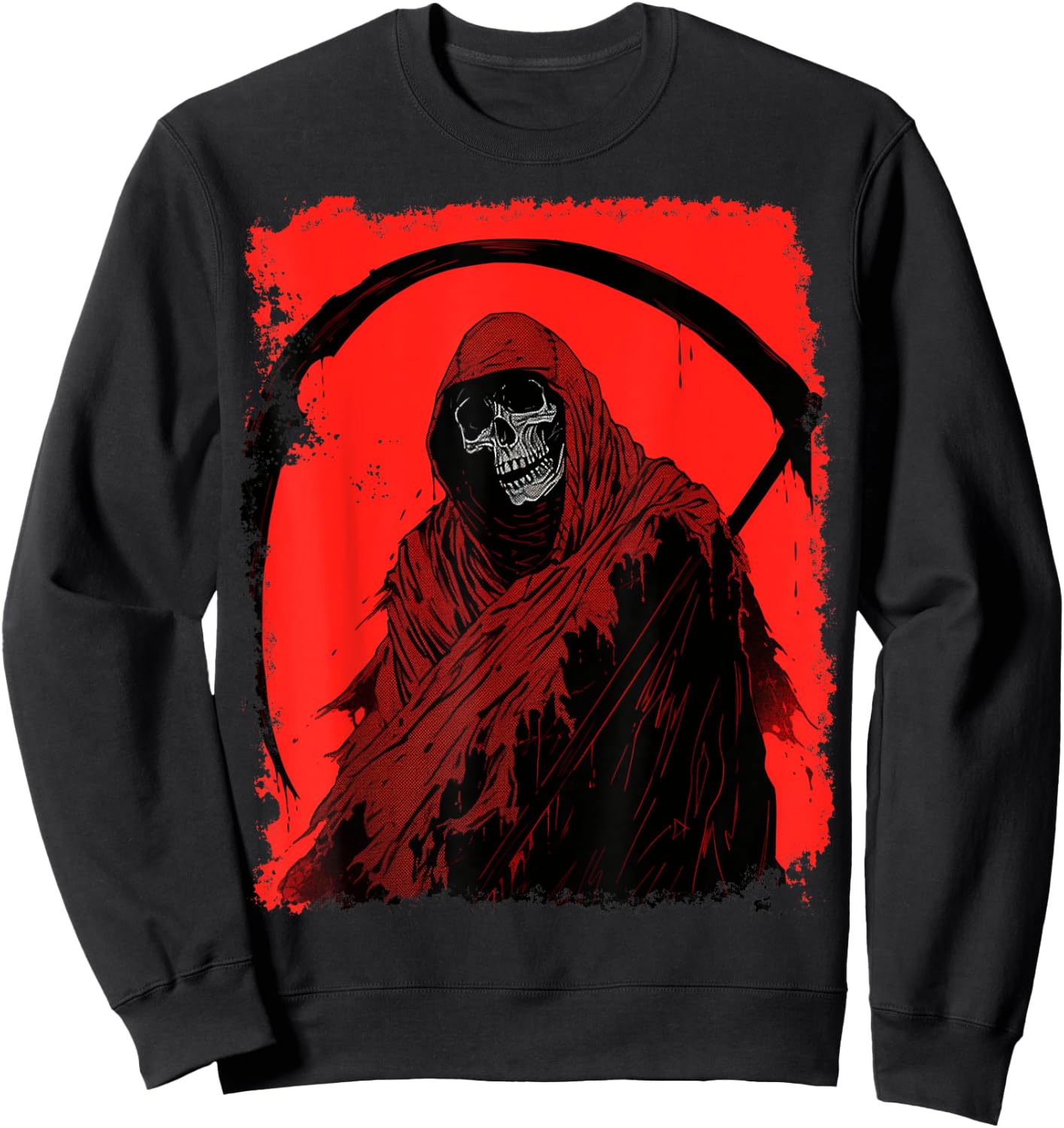 Red Grim Reaper Sweatshirt - Sweatshirt | Black