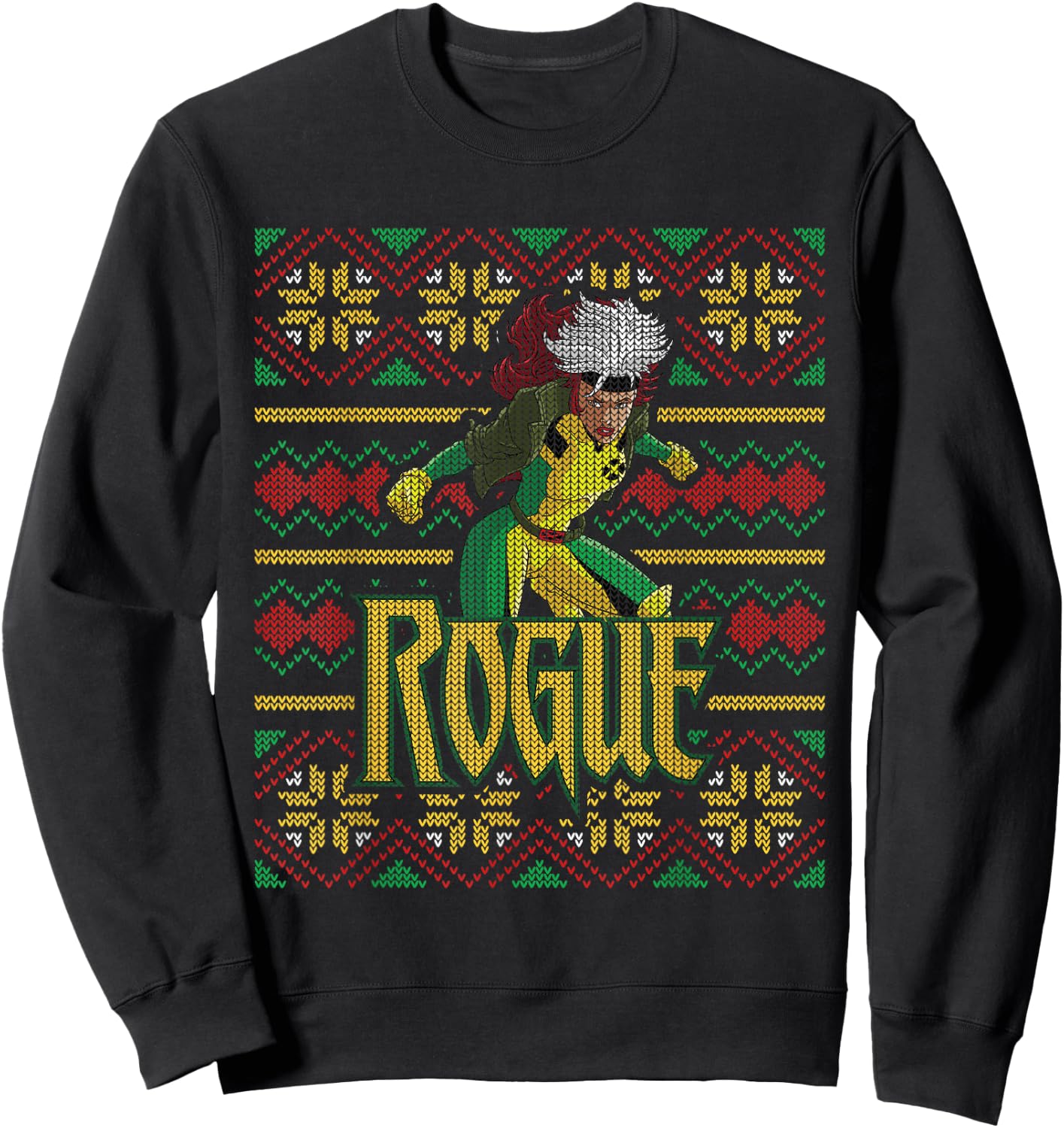Marvel X-Men Rogue Holiday Sweater Sweatshirt - Sweatshirt | Black