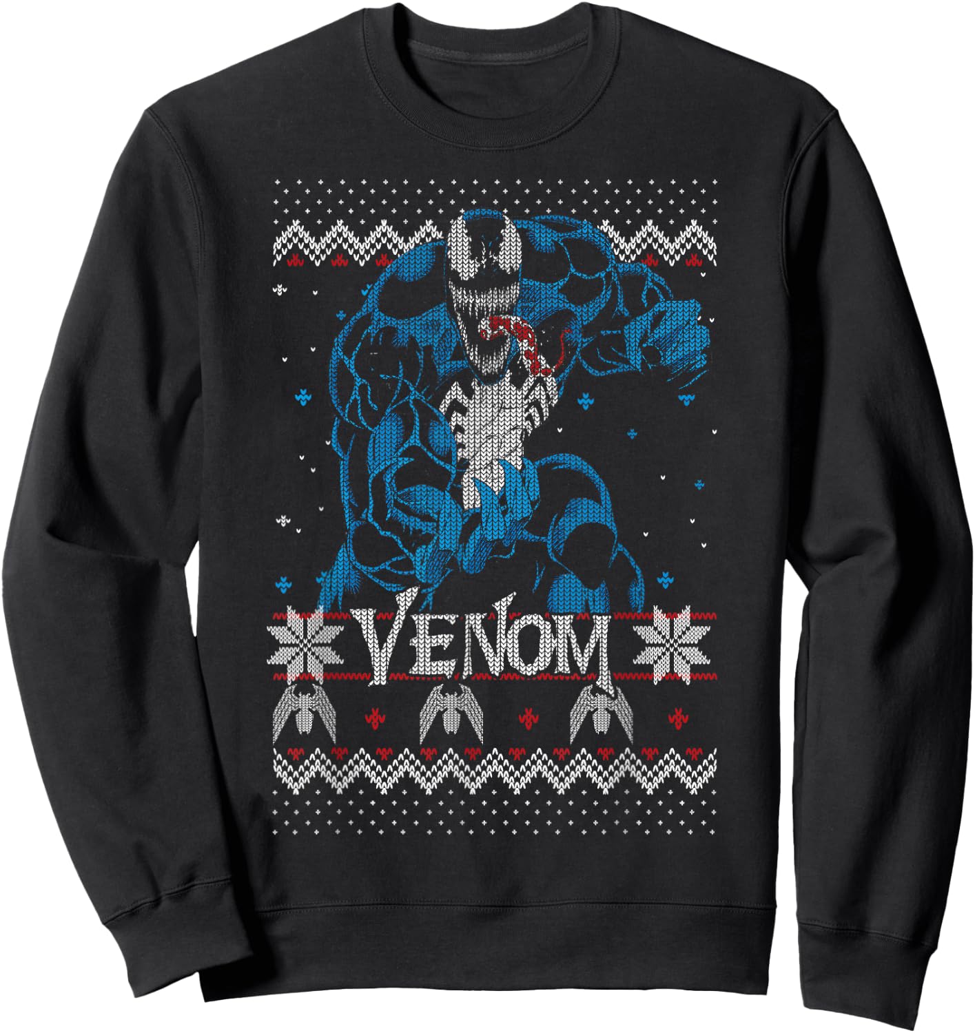 Marvel Christmas Venom Ugly Sweater Sweatshirt - Sweatshirt | Black