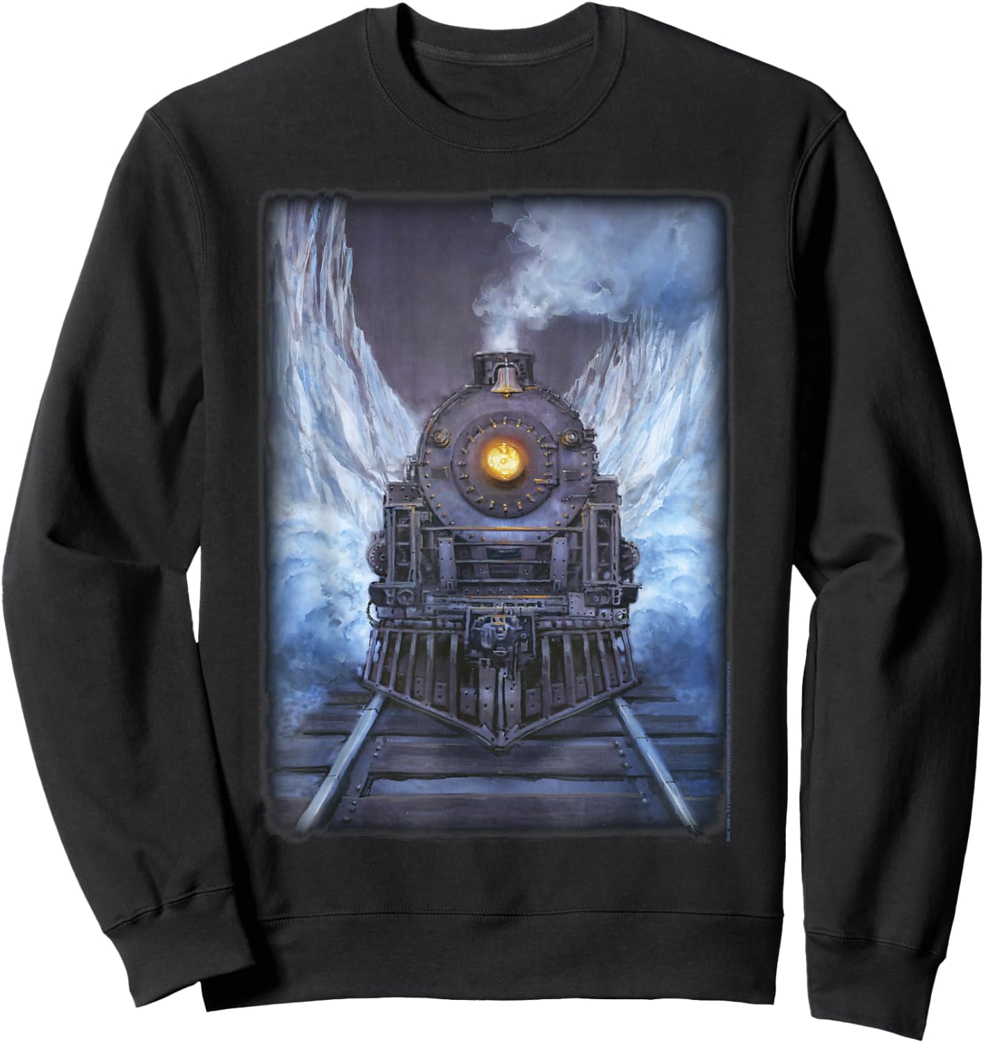 The Polar Express Train Poster Sweatshirt - Sweatshirt | Black
