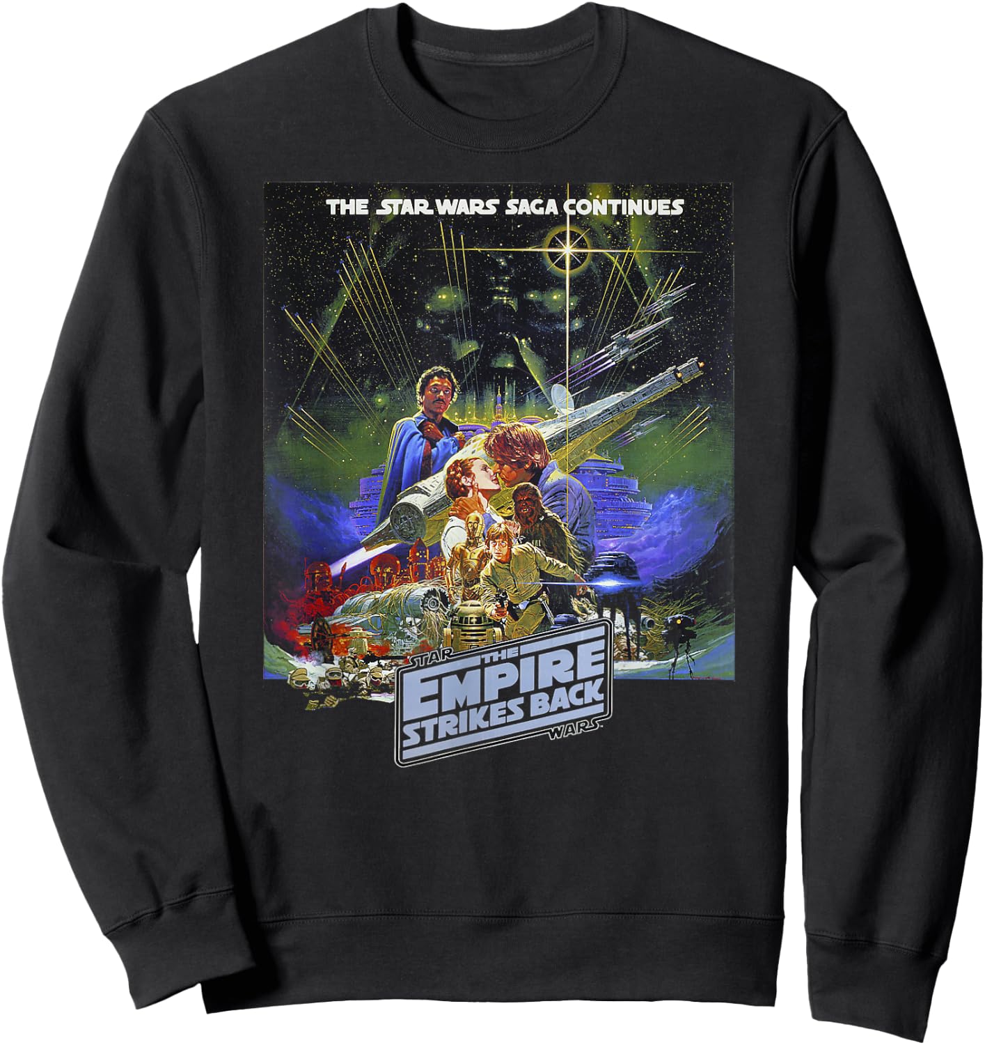 Star Wars: The Empire Strikes Back 40 Years Poster Sweatshirt - Sweatshirt | Black