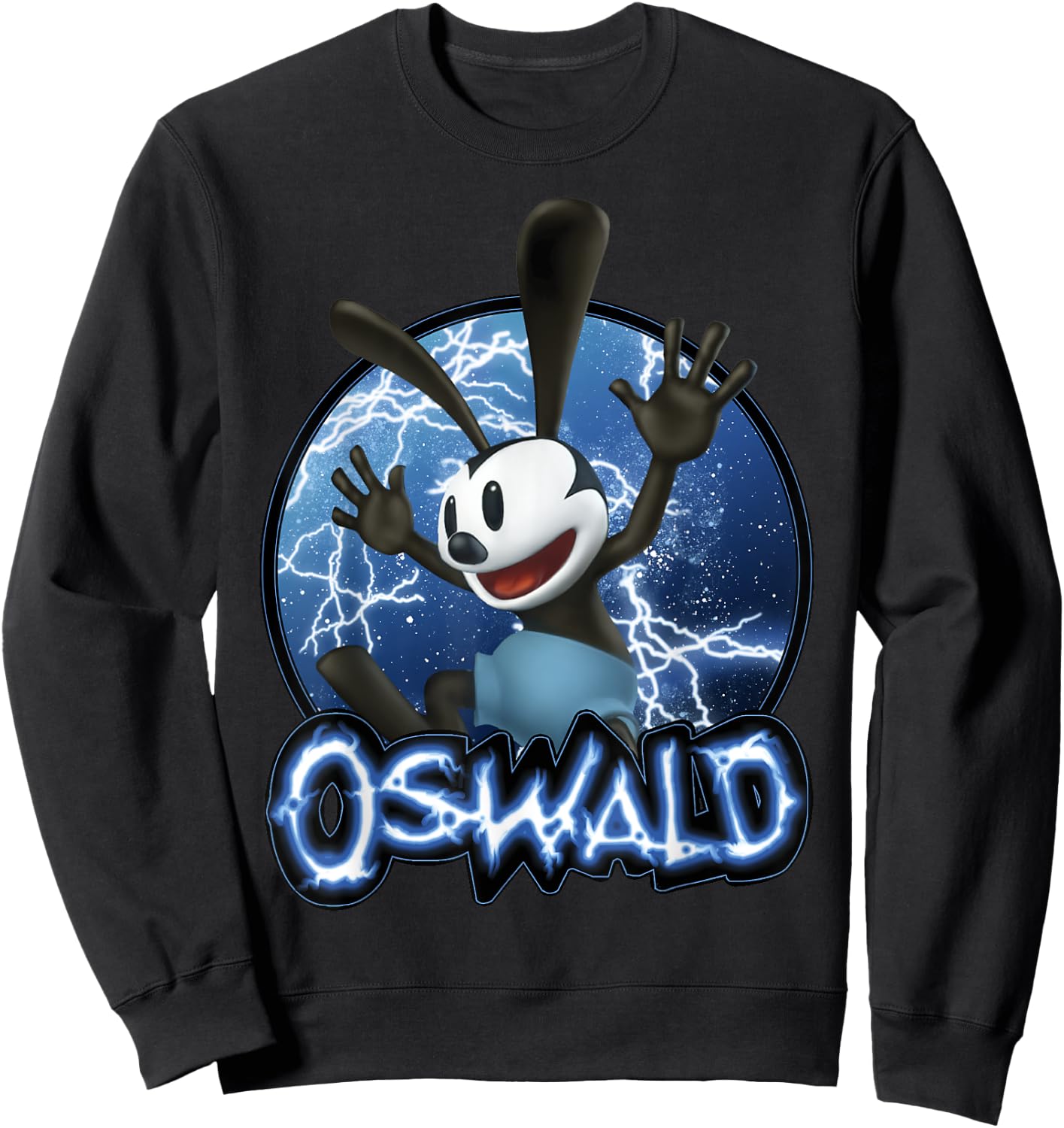 Disney Epic Mickey Oswald Lightning Portrait Sweatshirt - Sweatshirt | Black