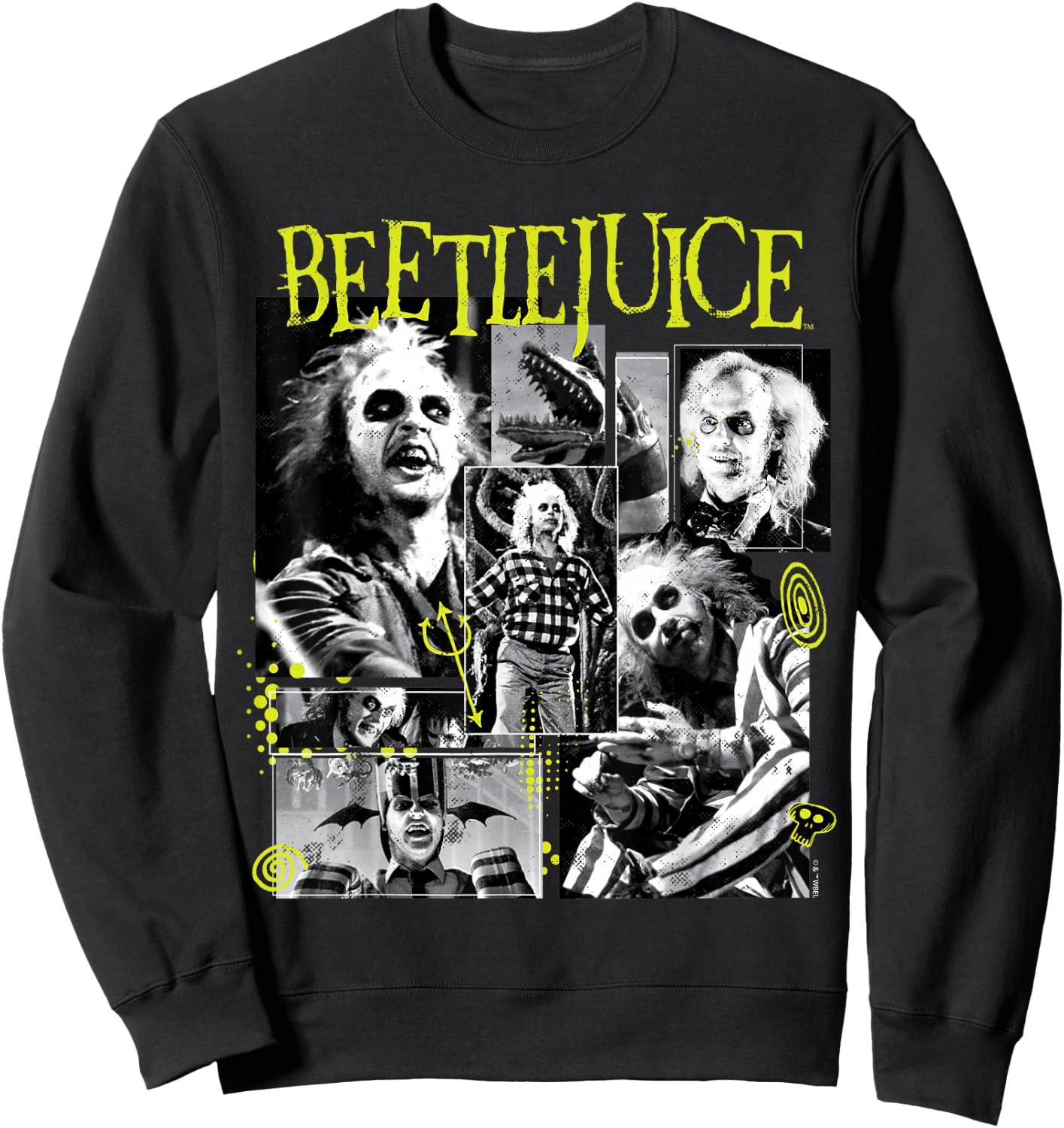 Beetlejuice - Character Collage Sweatshirt - Sweatshirt | Black
