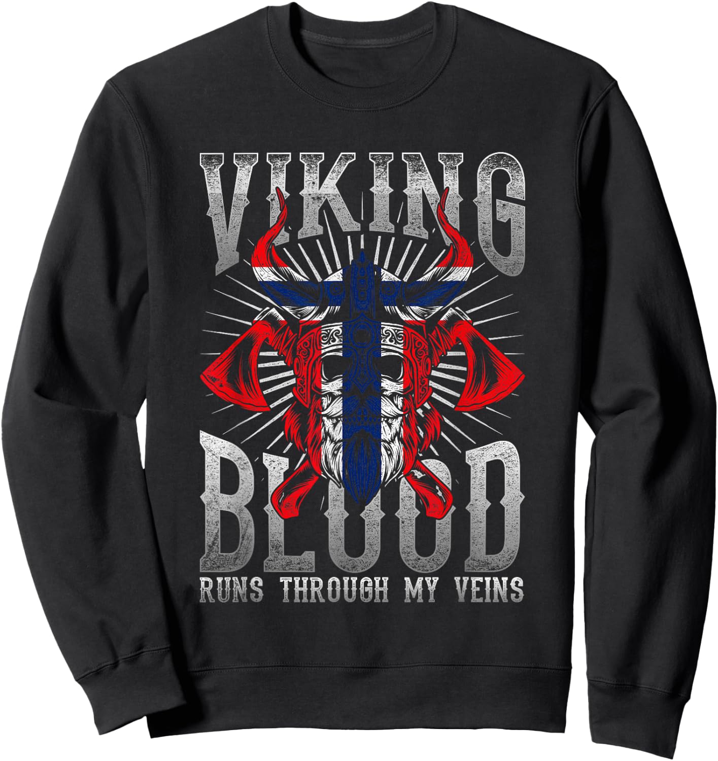Viking Blood Norway Sweatshirt - Sweatshirt | Black