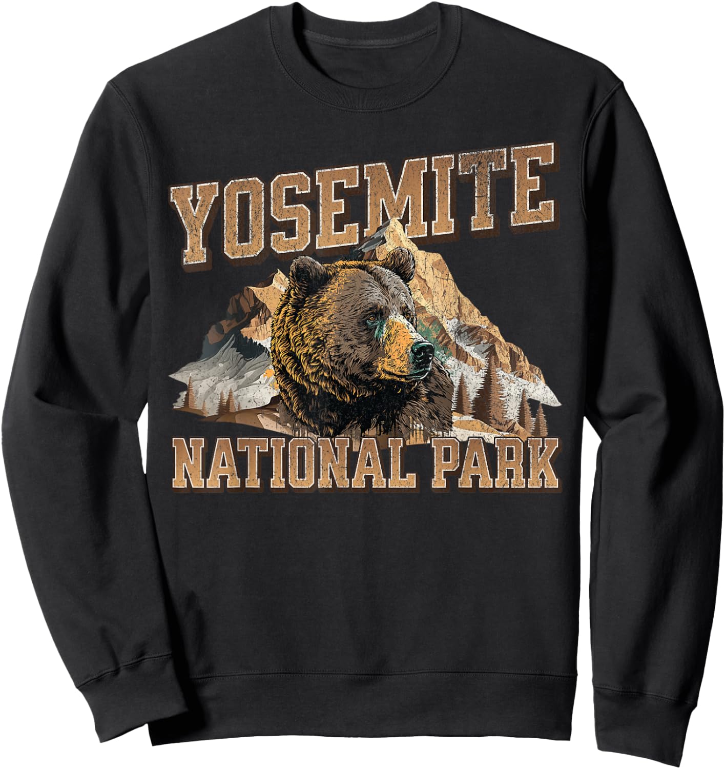 Yosemite National Park Sweatshirt - Sweatshirt | Black