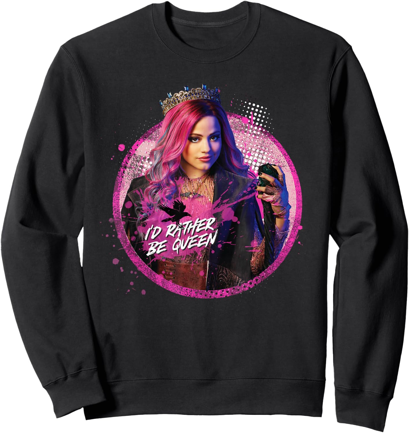 Disney Descendants 3 Audrey I'd Rather Be Queen Sweatshirt - Sweatshirt | Black