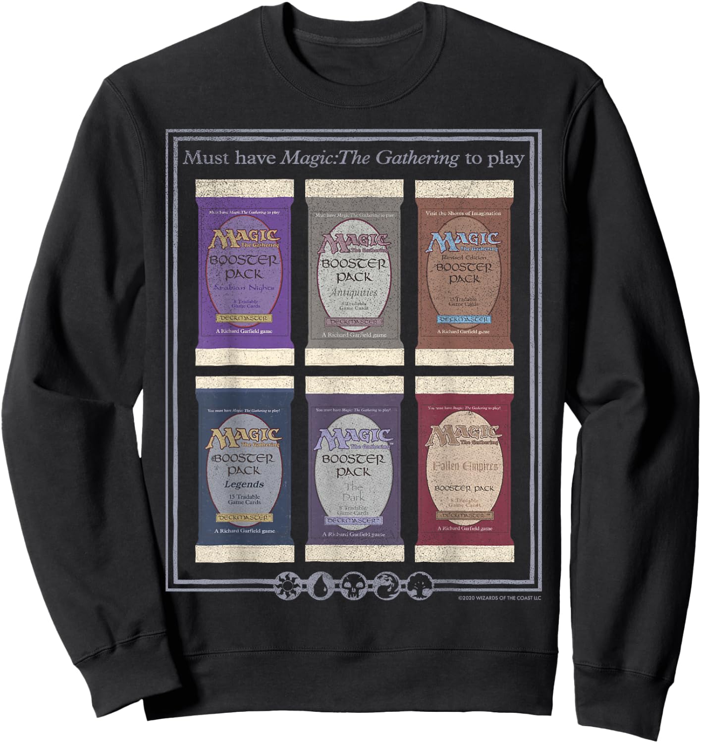 Magic: The Gathering Card Packs Sweatshirt - Sweatshirt | Black