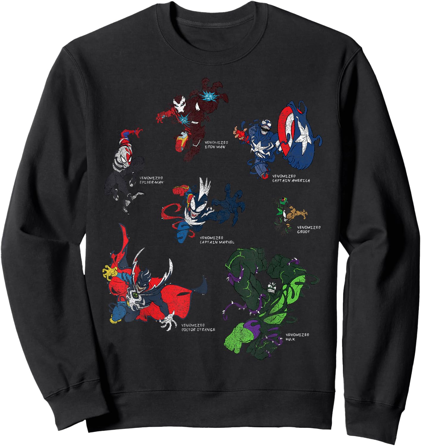 Marvel Spider-Man Maximum Venom Heroes Venomized Sweatshirt - Sweatshirt | Black