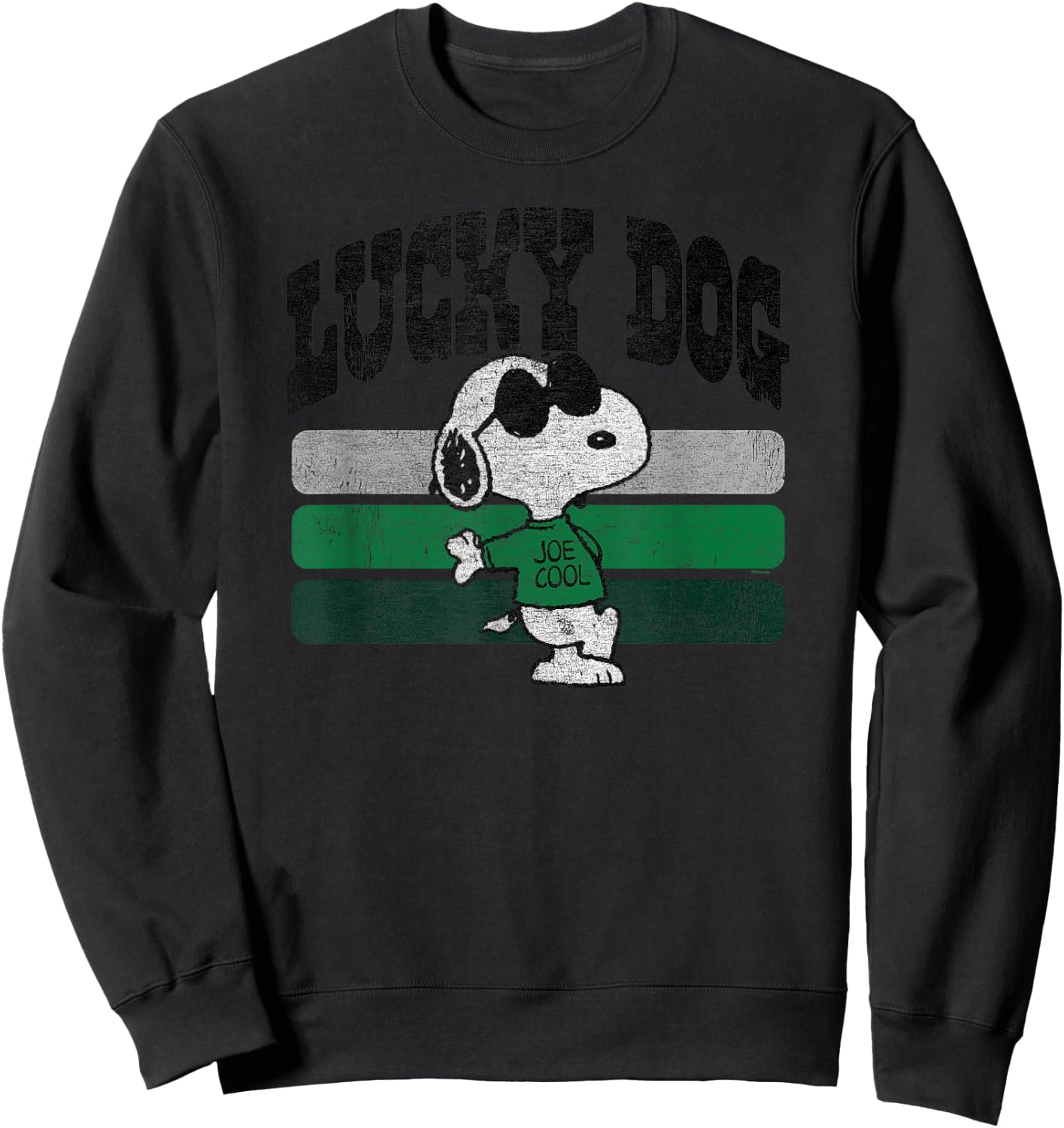 Peanuts St Patrick's Day Snoopy Lucky Dog Sweatshirt - Sweatshirt | Black