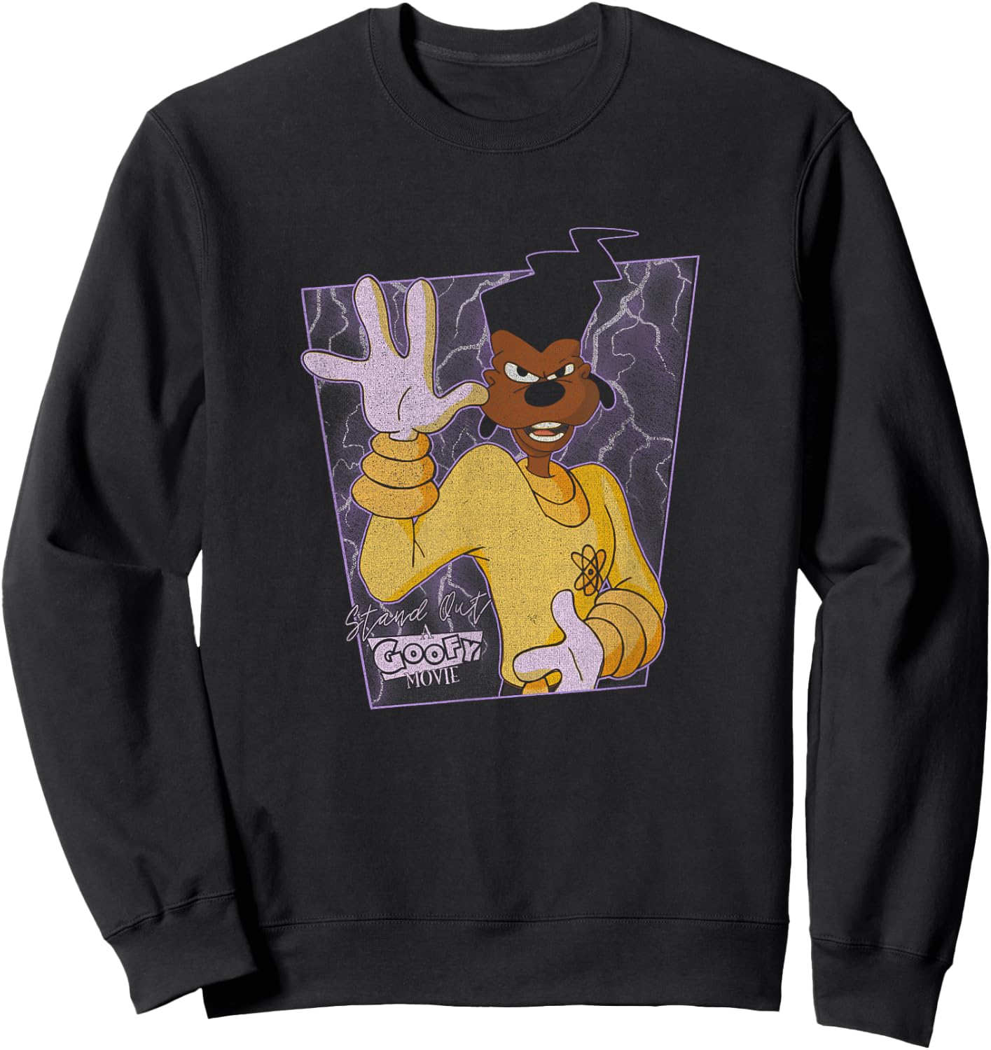 Disney Goofy Movie Powerline Poster Sweatshirt - Sweatshirt | Black