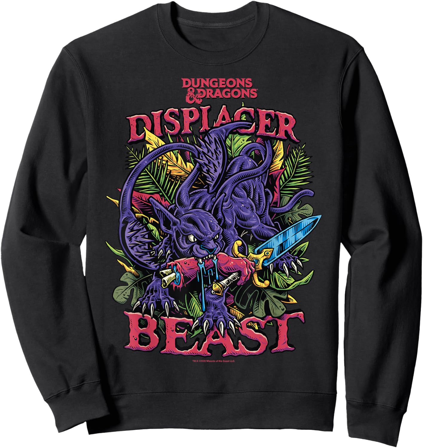 Dungeons & Dragons Displacer Beast Sweatshirt - Sweatshirt | Black