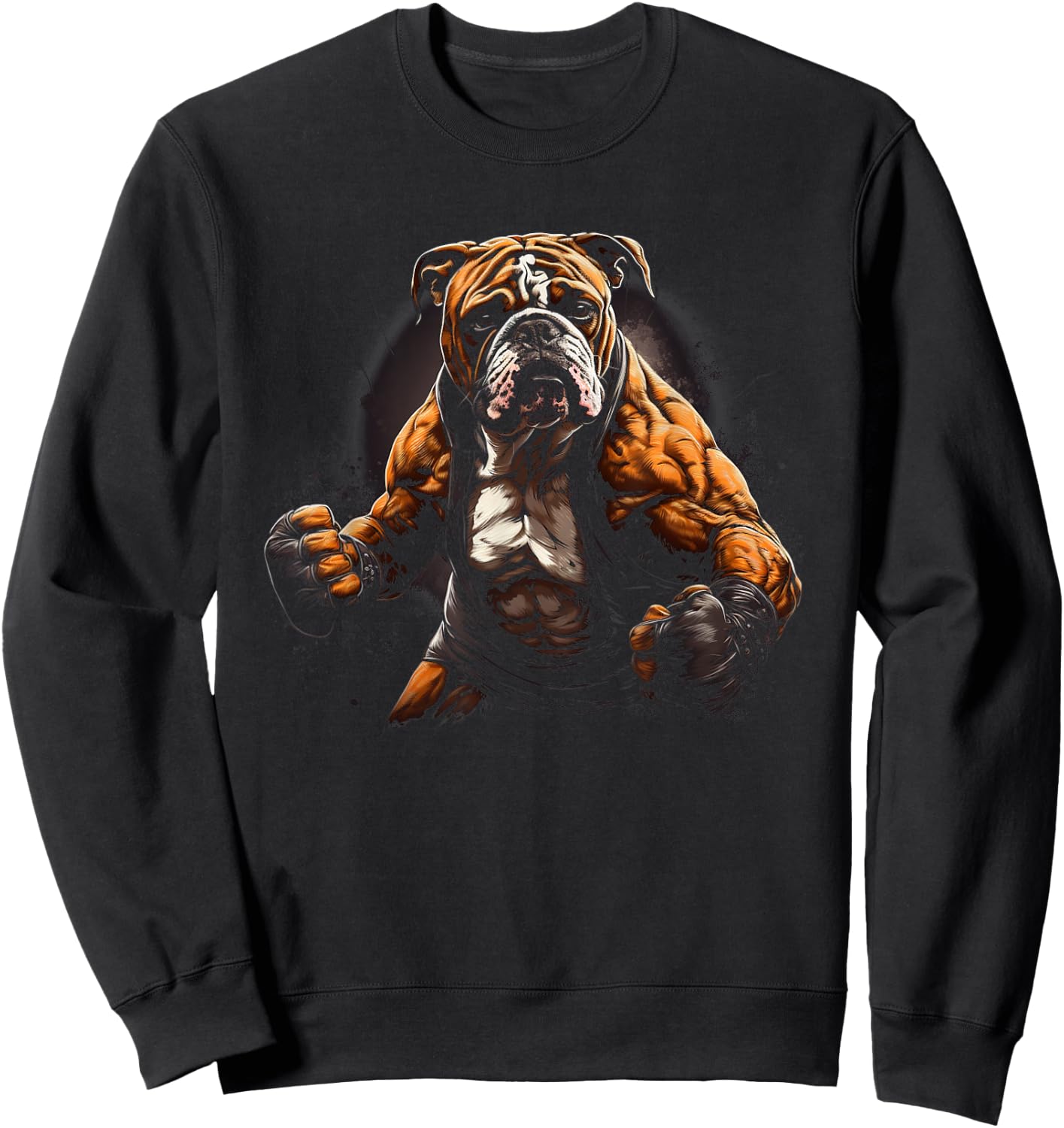 Bulldog Boxing Sweatshirt - Sweatshirt | Black