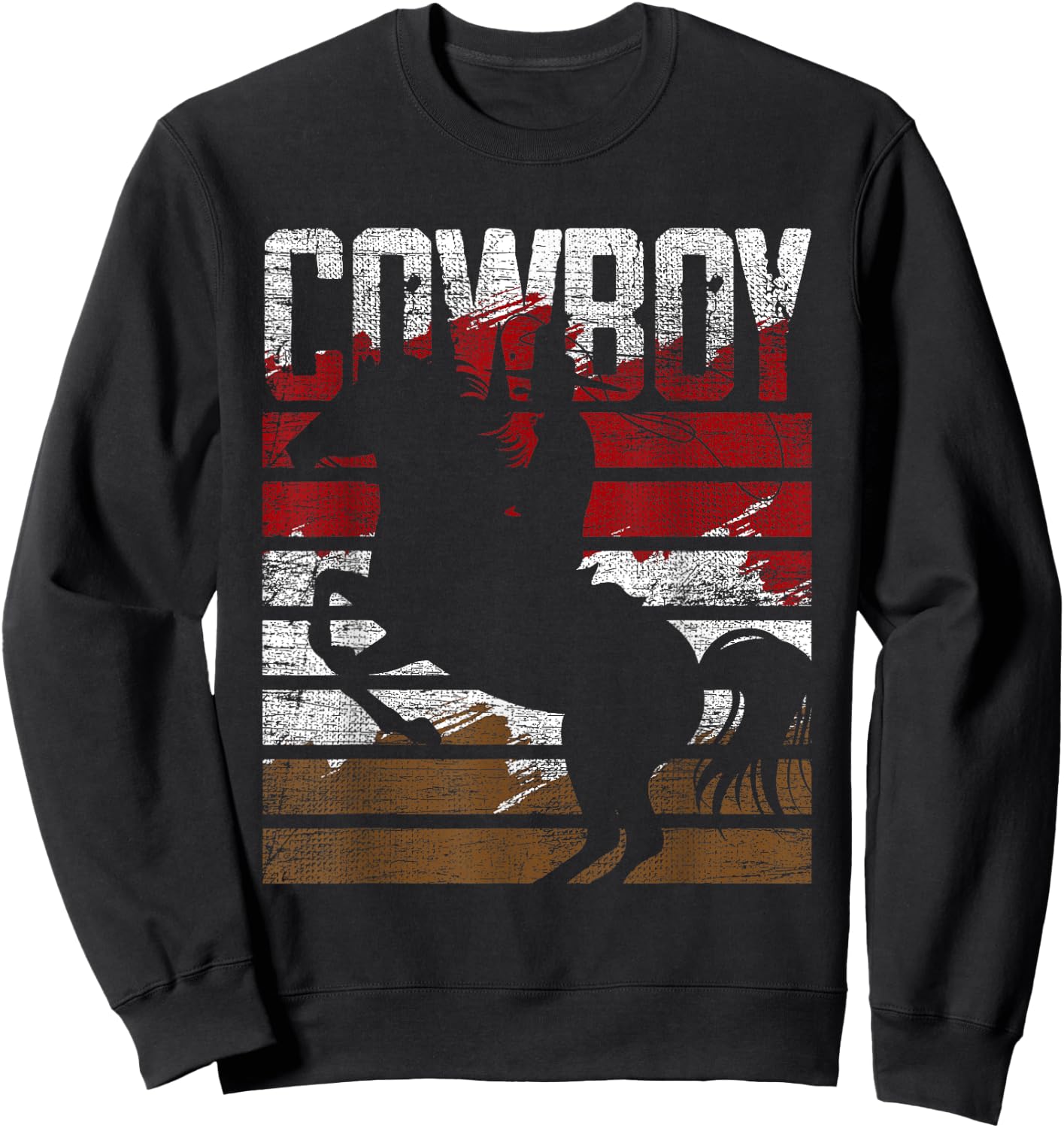 Retro Cowboy Sweatshirt - Sweatshirt | Black