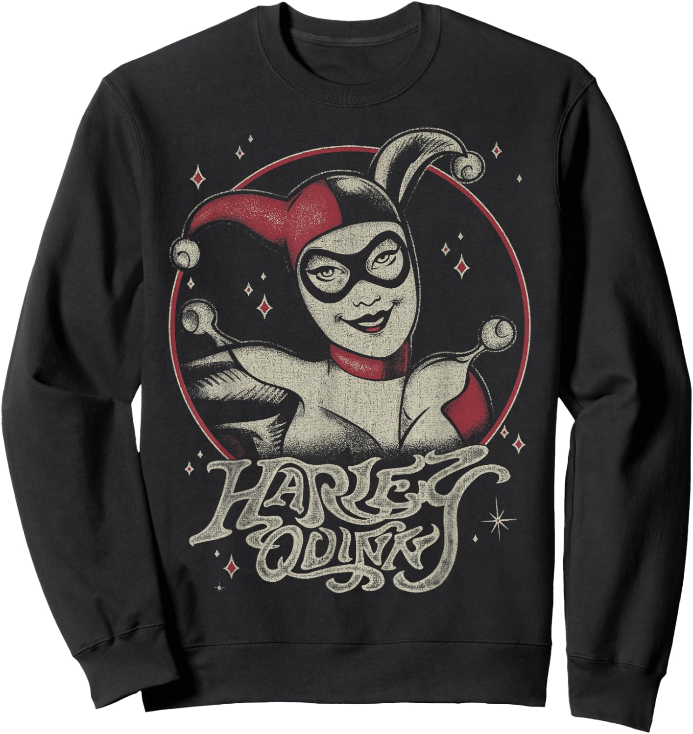 DC Comics Harley Quinn Dark Portrait Small Sweatshirt - Sweatshirt | Black