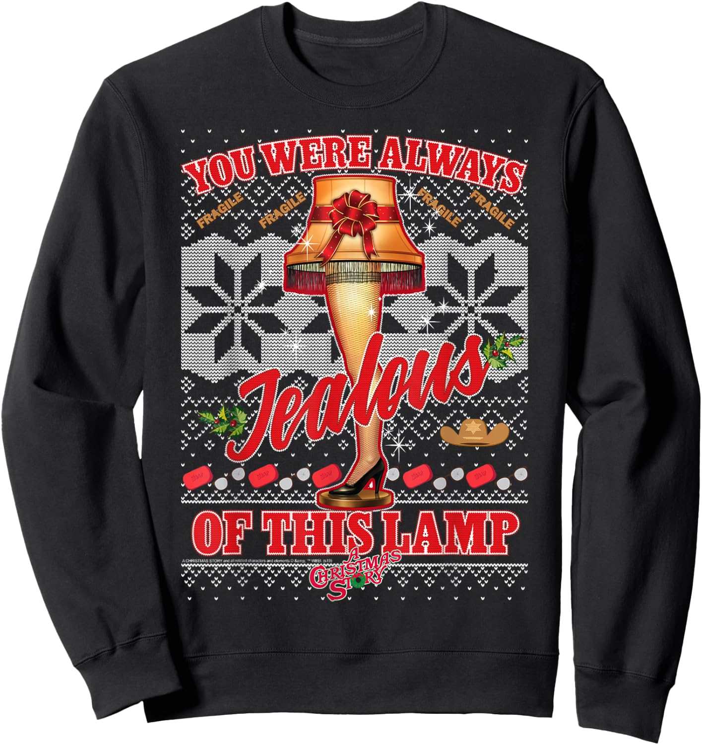 A Christmas Story You were Always Jealous of This Lamp Sweatshirt - Sweatshirt | Black
