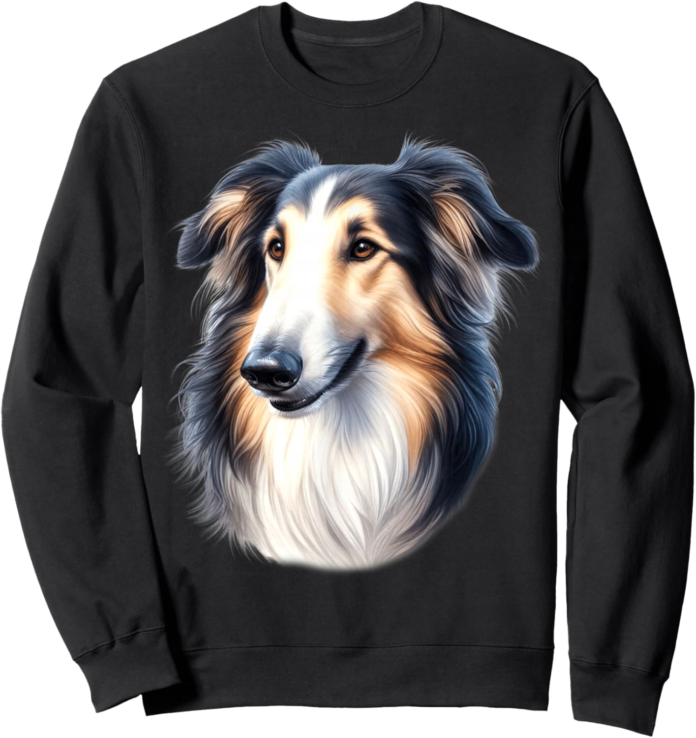 Borzoi Dog Sweatshirt - Sweatshirt | Black