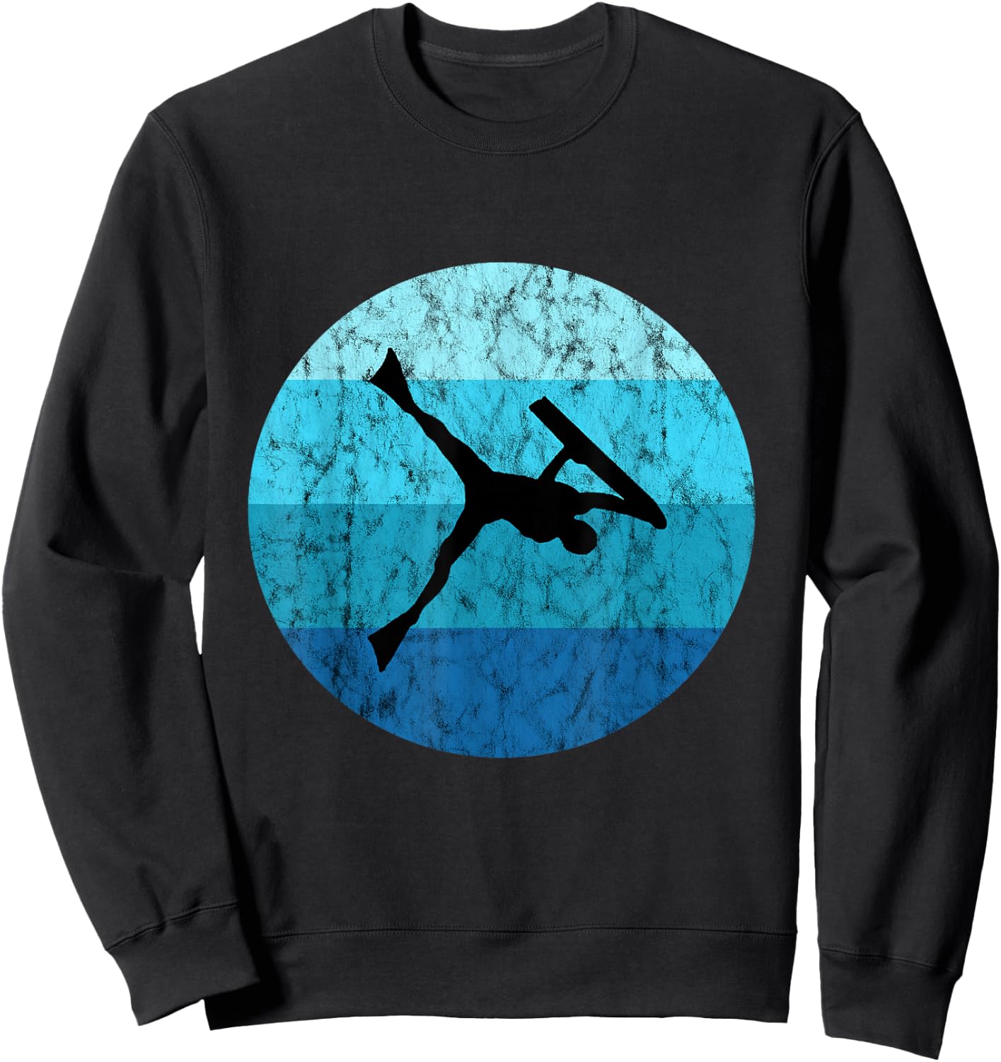 Bodyboard Surfer Retro Vintage Ocean Water Sport Bodyboarder Sweatshirt - Sweatshirt | Black