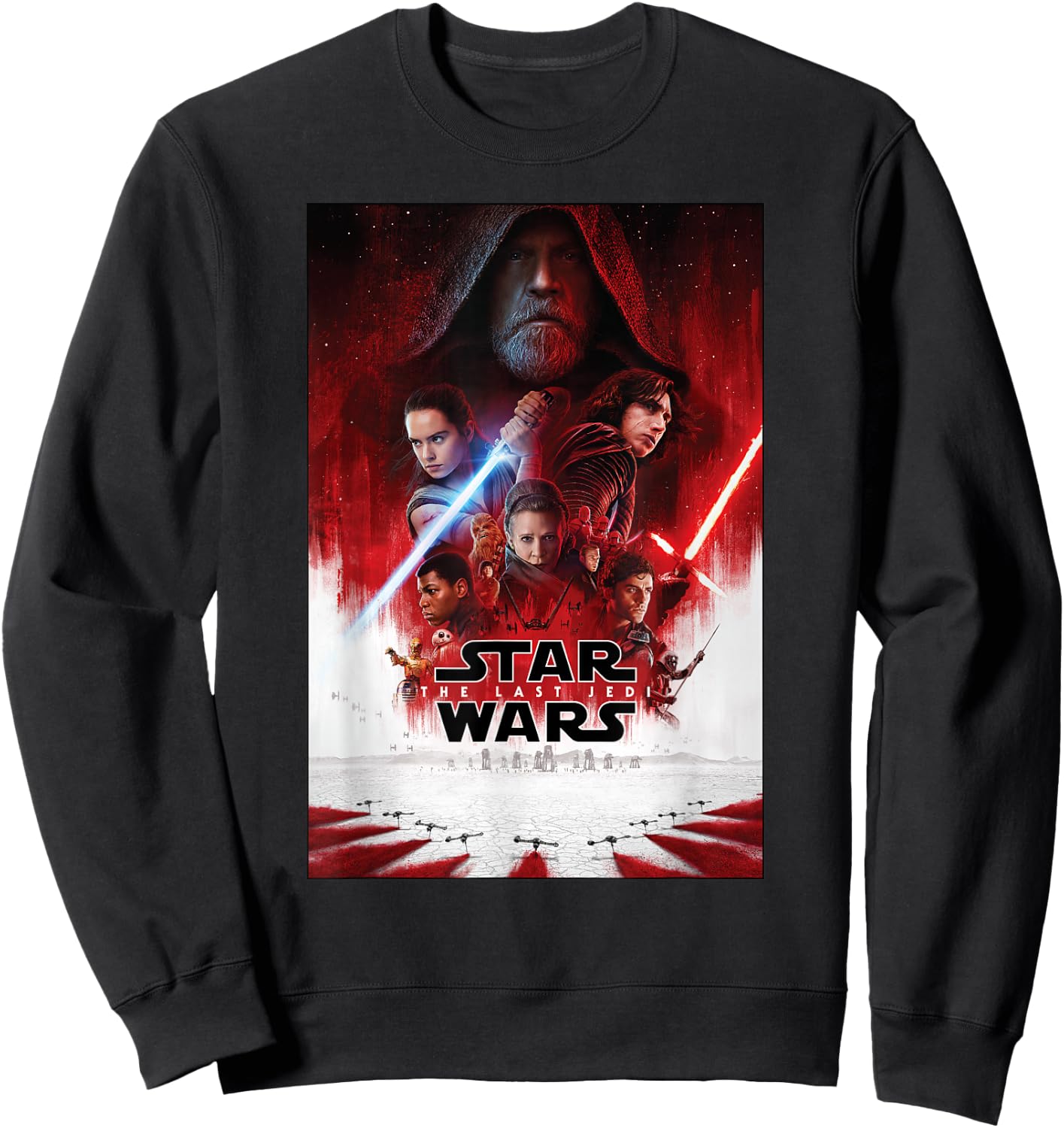 Star Wars The Last Jedi Movie Poster Sweatshirt - Sweatshirt | Black
