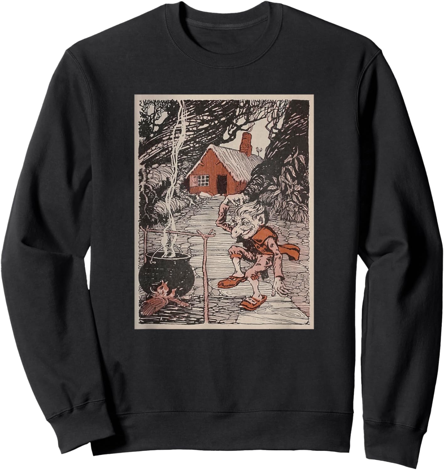 Rumpelstiltskin Singing and Dancing Around The Campfire Sweatshirt - Sweatshirt | Black