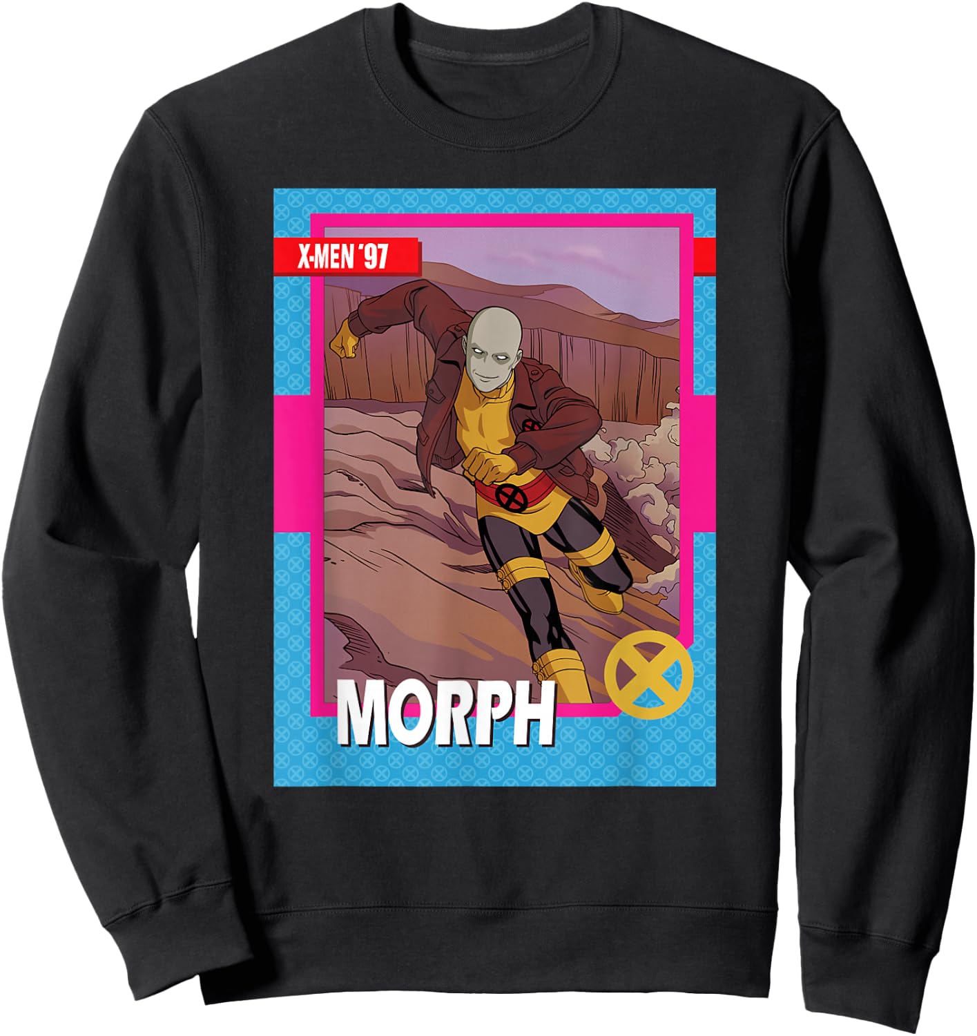 Marvel Studios X-Men '97 Morph Retro Trading Card Sweatshirt - Sweatshirt | Black