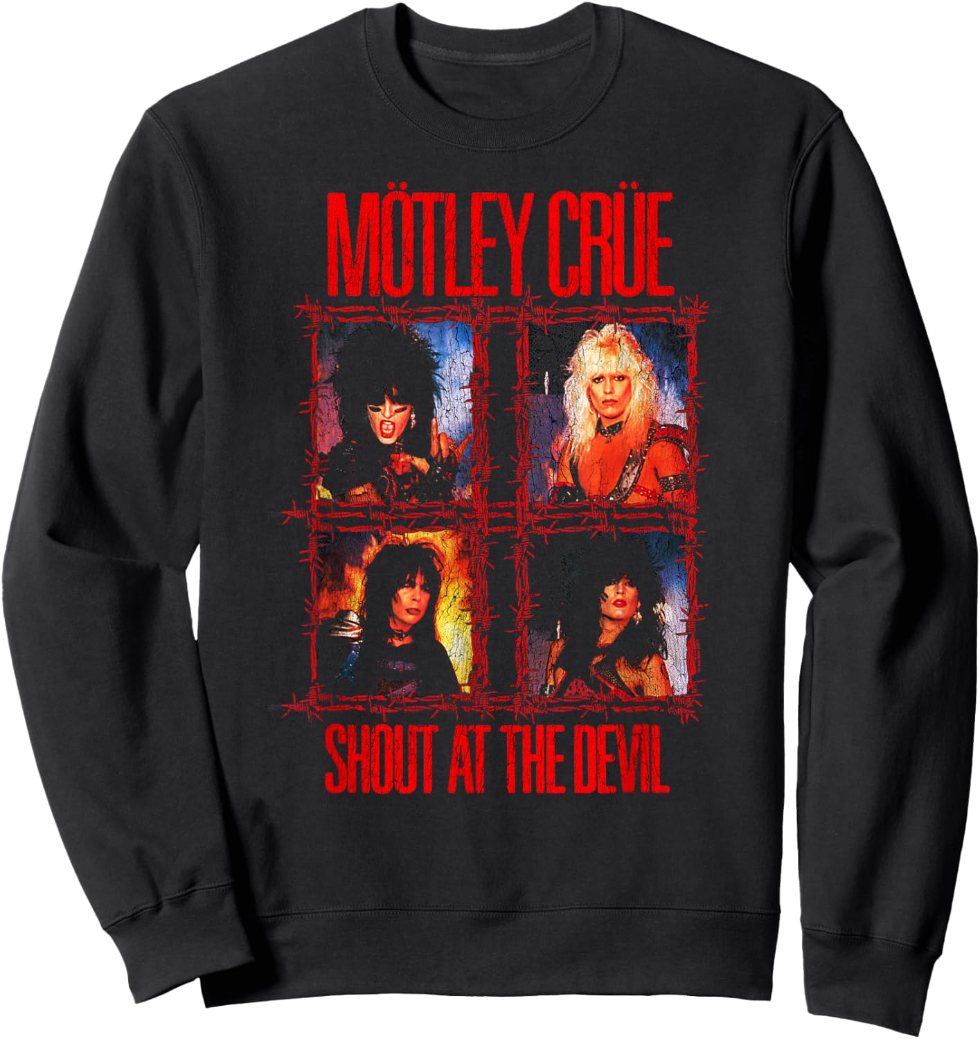 Mötley Crüe - Shout at The Devil - Wire Sweatshirt - Sweatshirt | Black