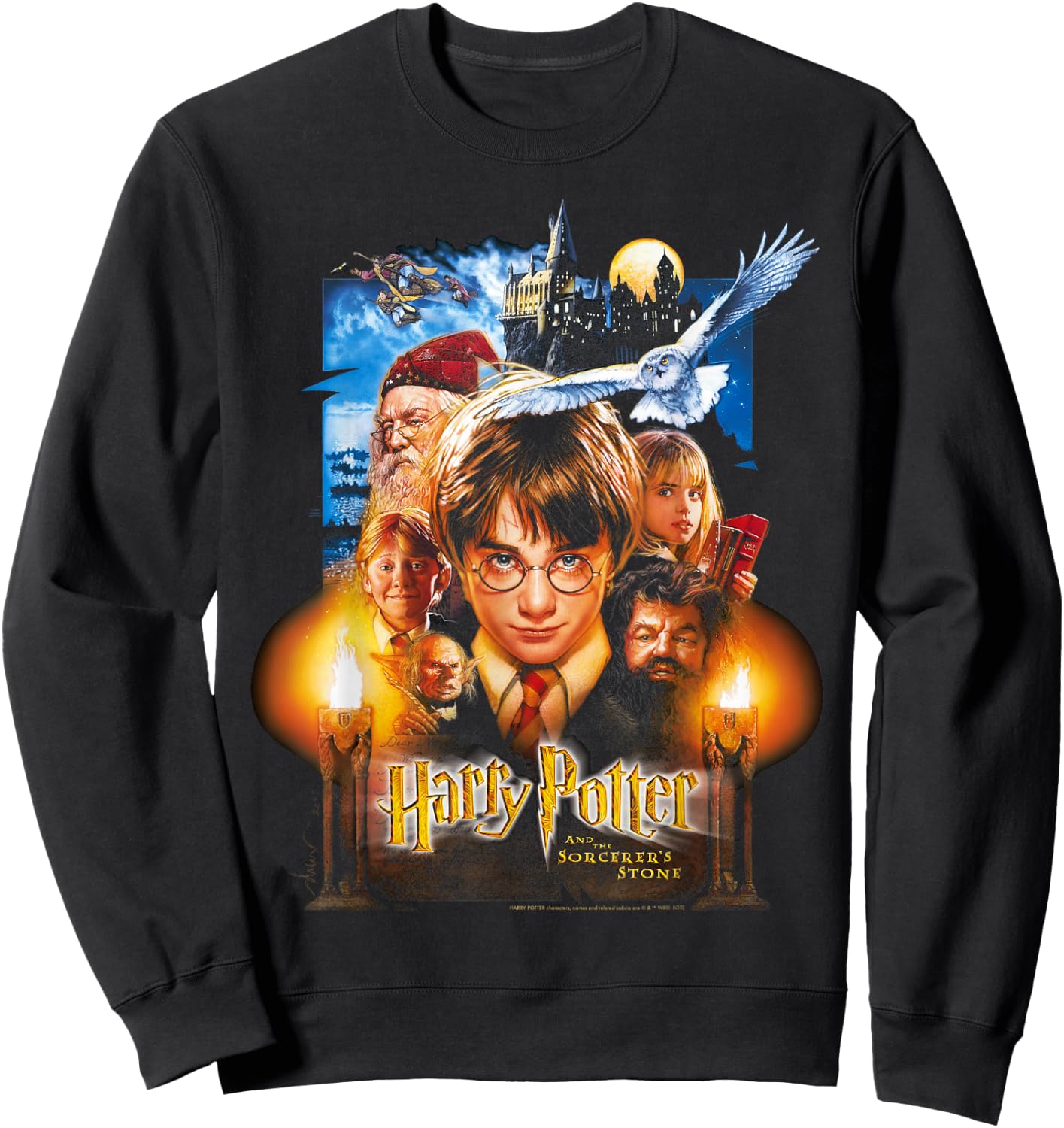 Harry Potter And The Sorcerer's Stone Poster Sweatshirt - Sweatshirt | Black