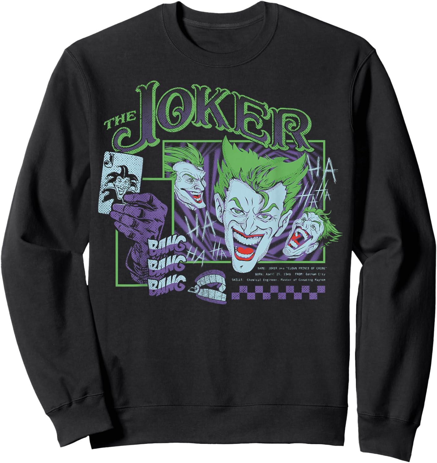 DC Comics Batman Joker Trip Sweatshirt - Sweatshirt | Black
