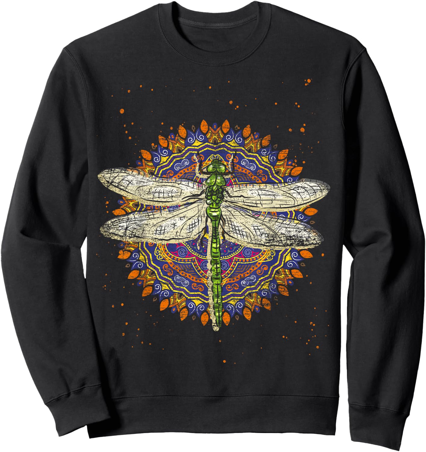 Retro Dragonfly Sweatshirt - Sweatshirt | Black