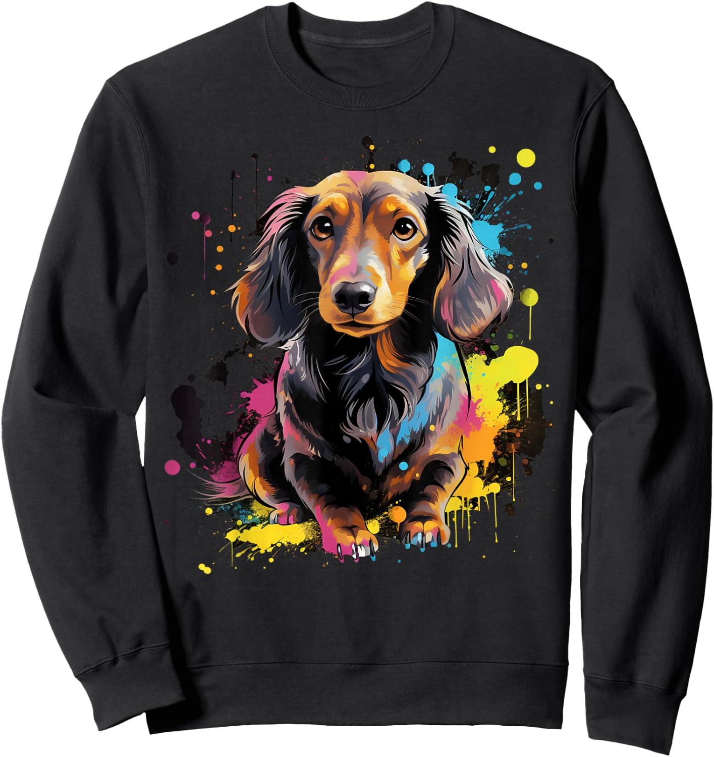 Cute Dachshund Sweatshirt - Sweatshirt | Black