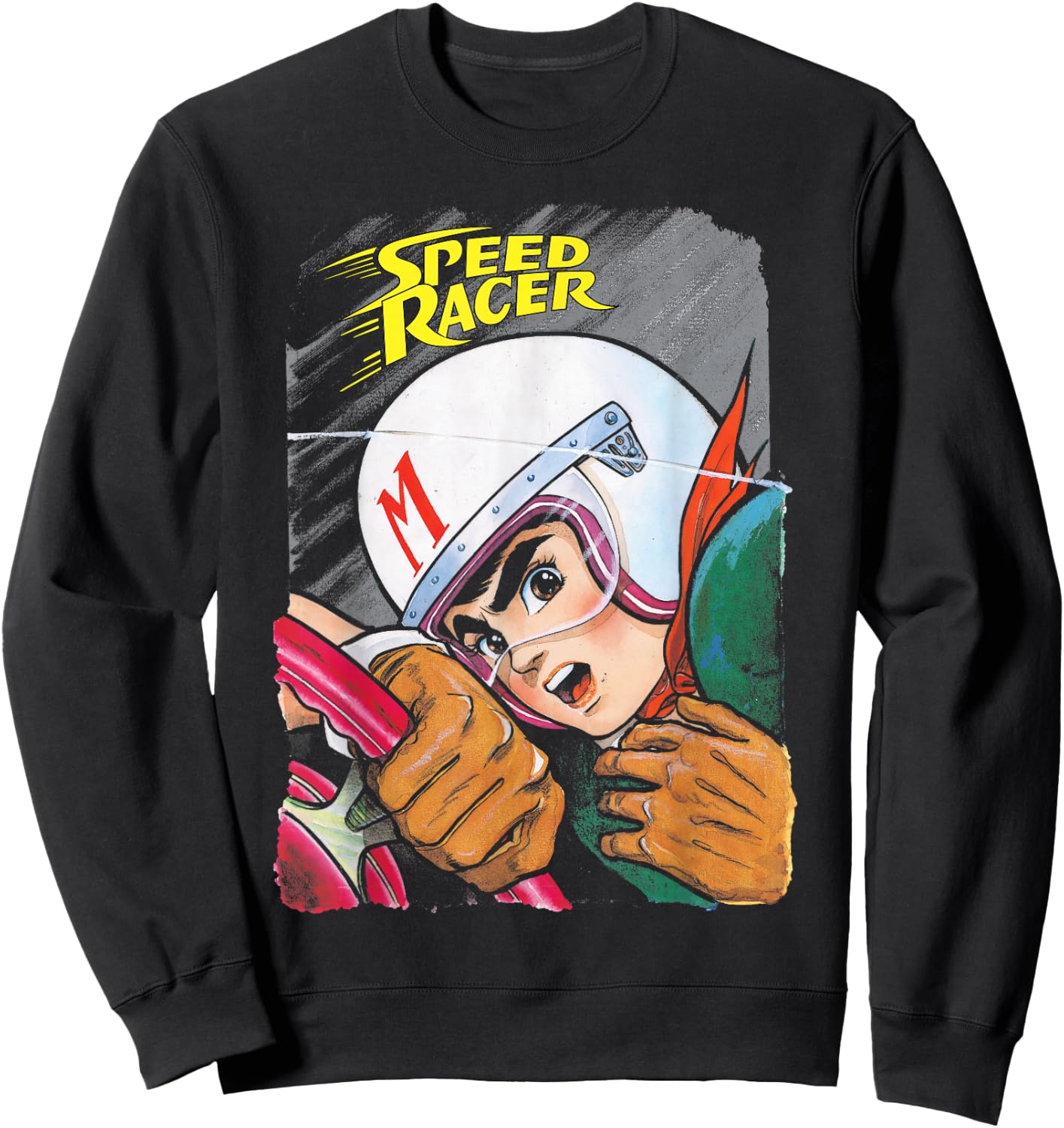 Manga Speed Racer Logo Close Sweatshirt - Sweatshirt | Black