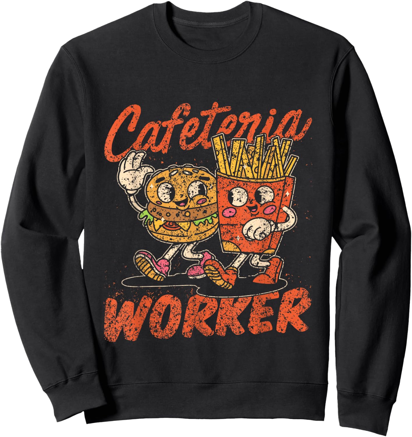 Cafeteria Worker Lunch Lady Ladies School Cafeteria Worker Sweatshirt - Sweatshirt | Black